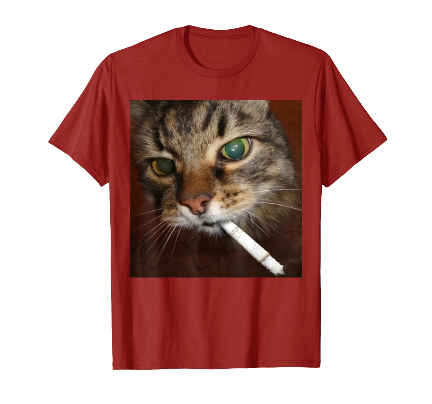 Stupid Cool Funny Cat Meme Smoking Cat Smoking Cigarette T-Shirt