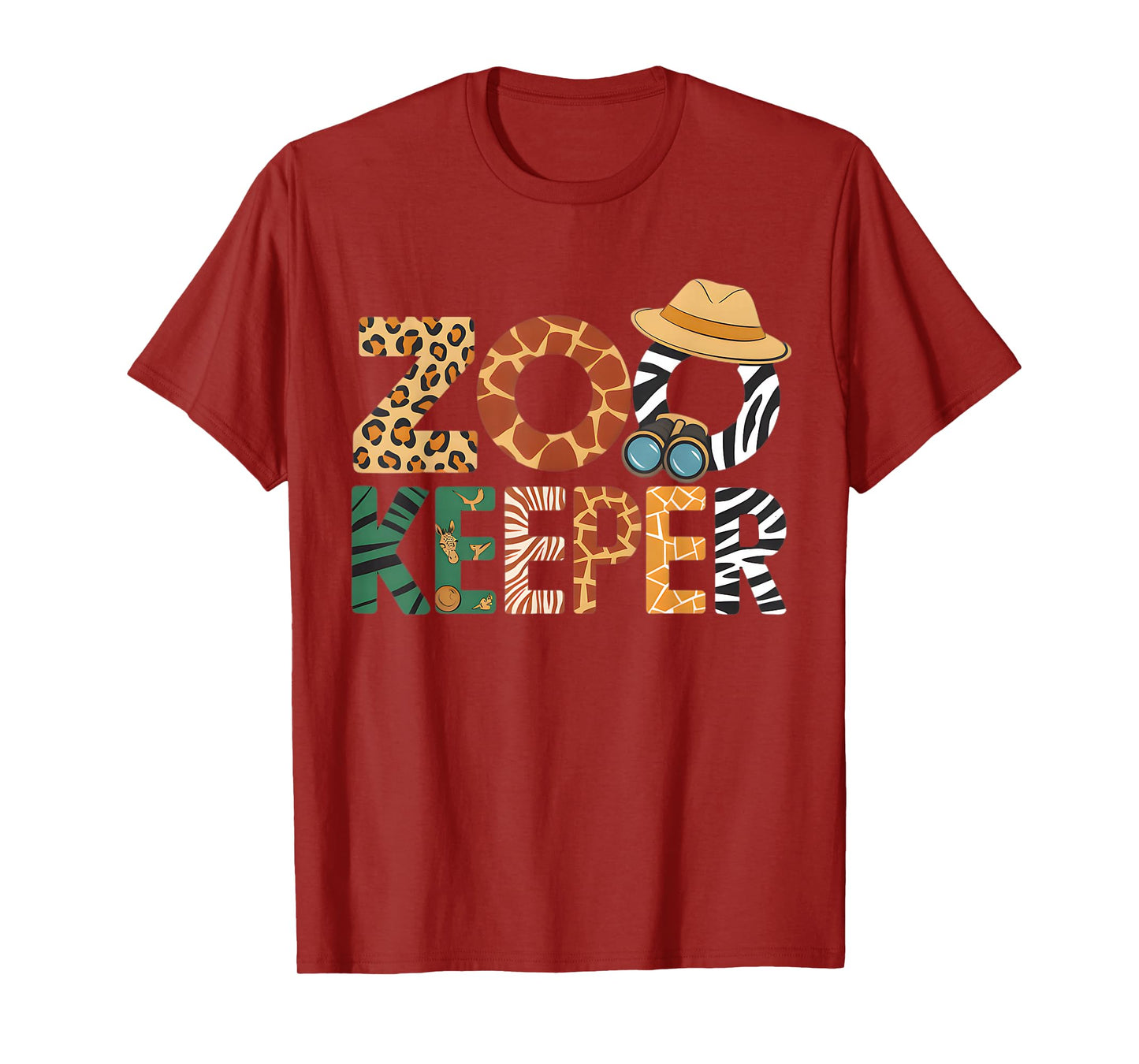 Zookeeper Costume Art Animals Safari Savanna Zoo Keeper T-Shirt