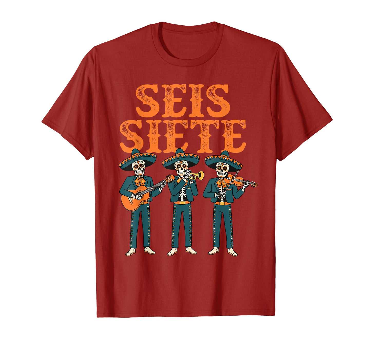 SEIS Siete Shirt Funny Six Seven 67 Meme Mexican T-Shirt