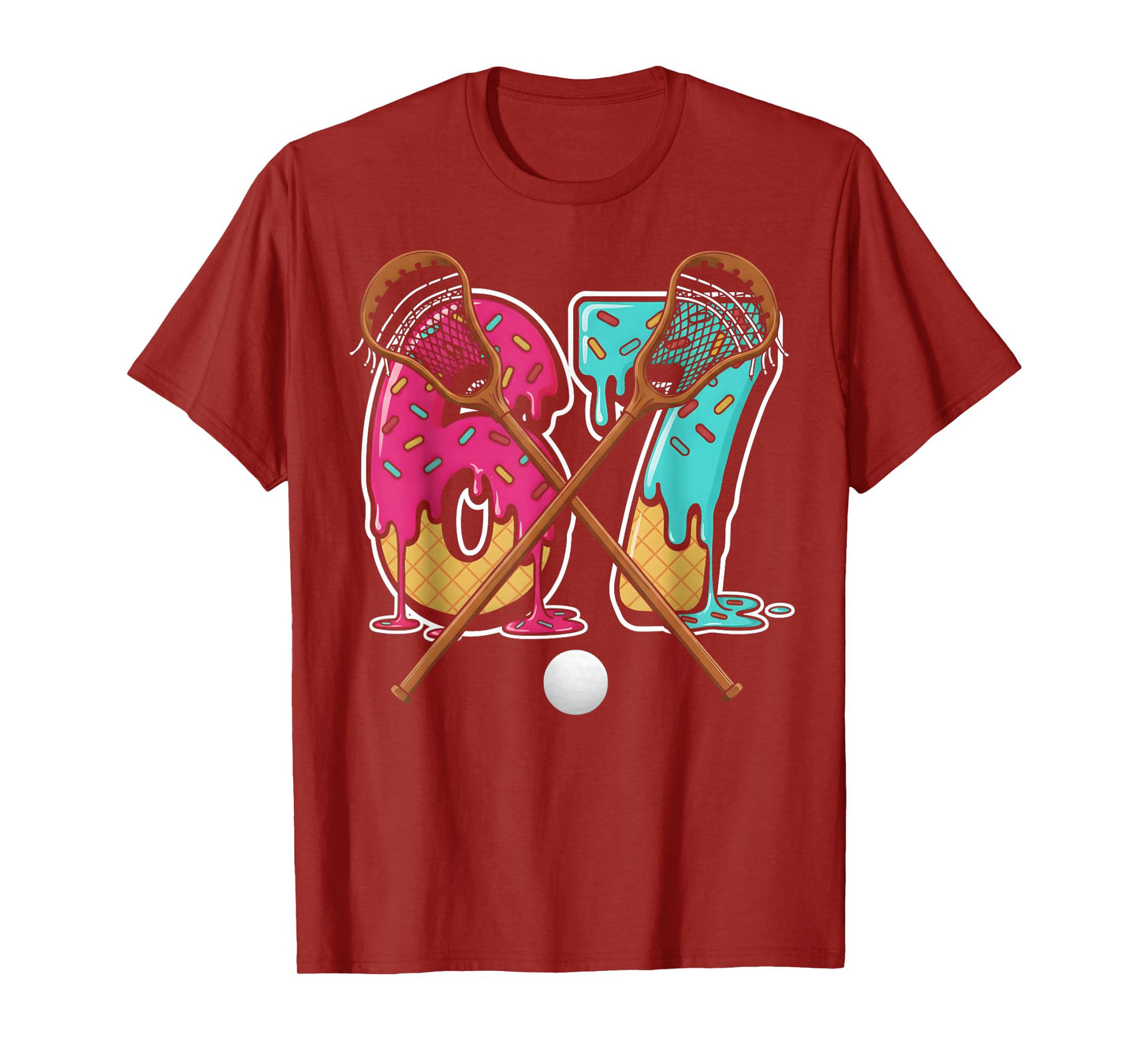 67 Ice Cream Drip Lacrosse Gen Alpha Slang Six Seven Meme T-Shirt