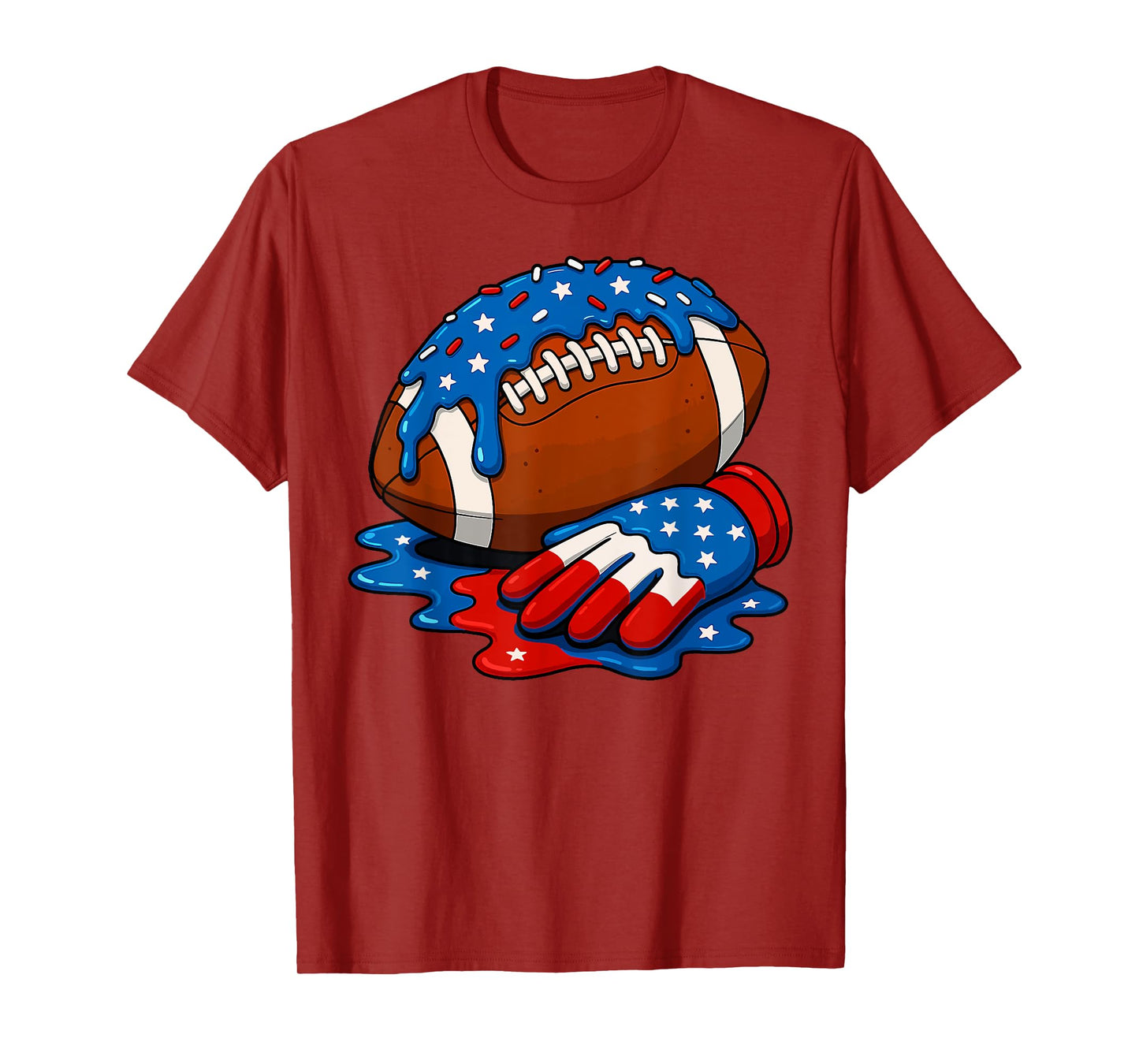 Football Drip Boys Football Ice Cream Sprinkle Respect Drip T-Shirt
