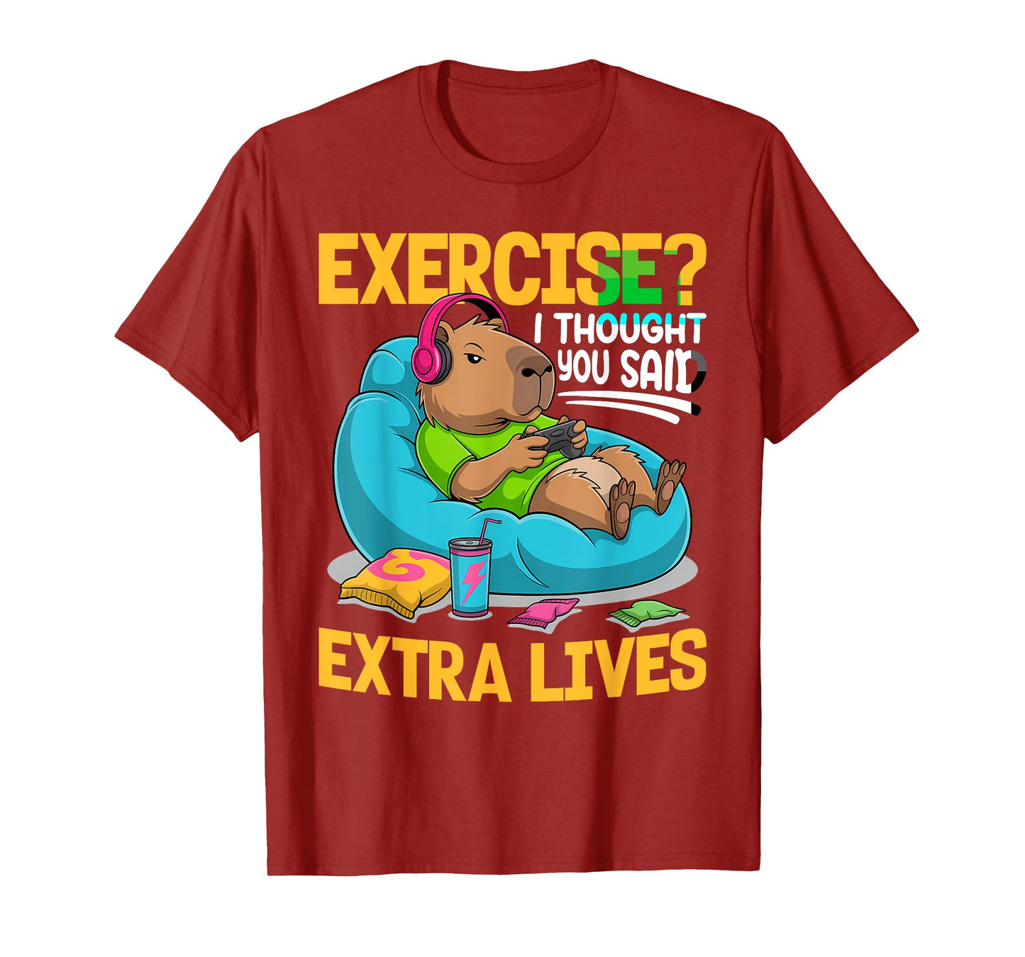 Capybara Gamer Gaming T-Shirt