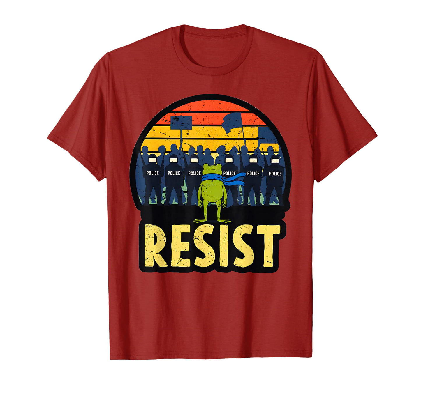 Portland Frog Protest Men and Women No Kings T-Shirt