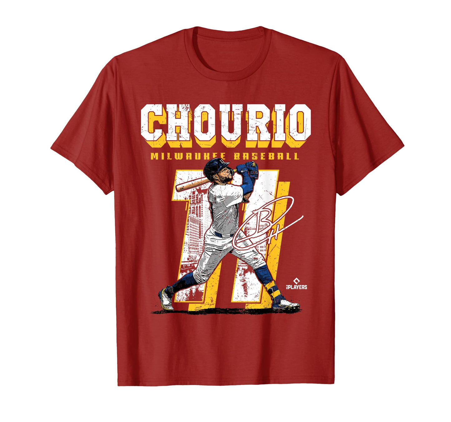 Jackson Chourio | Milwaukee MLB Baseball Player | MLBJCH201M T-Shirt