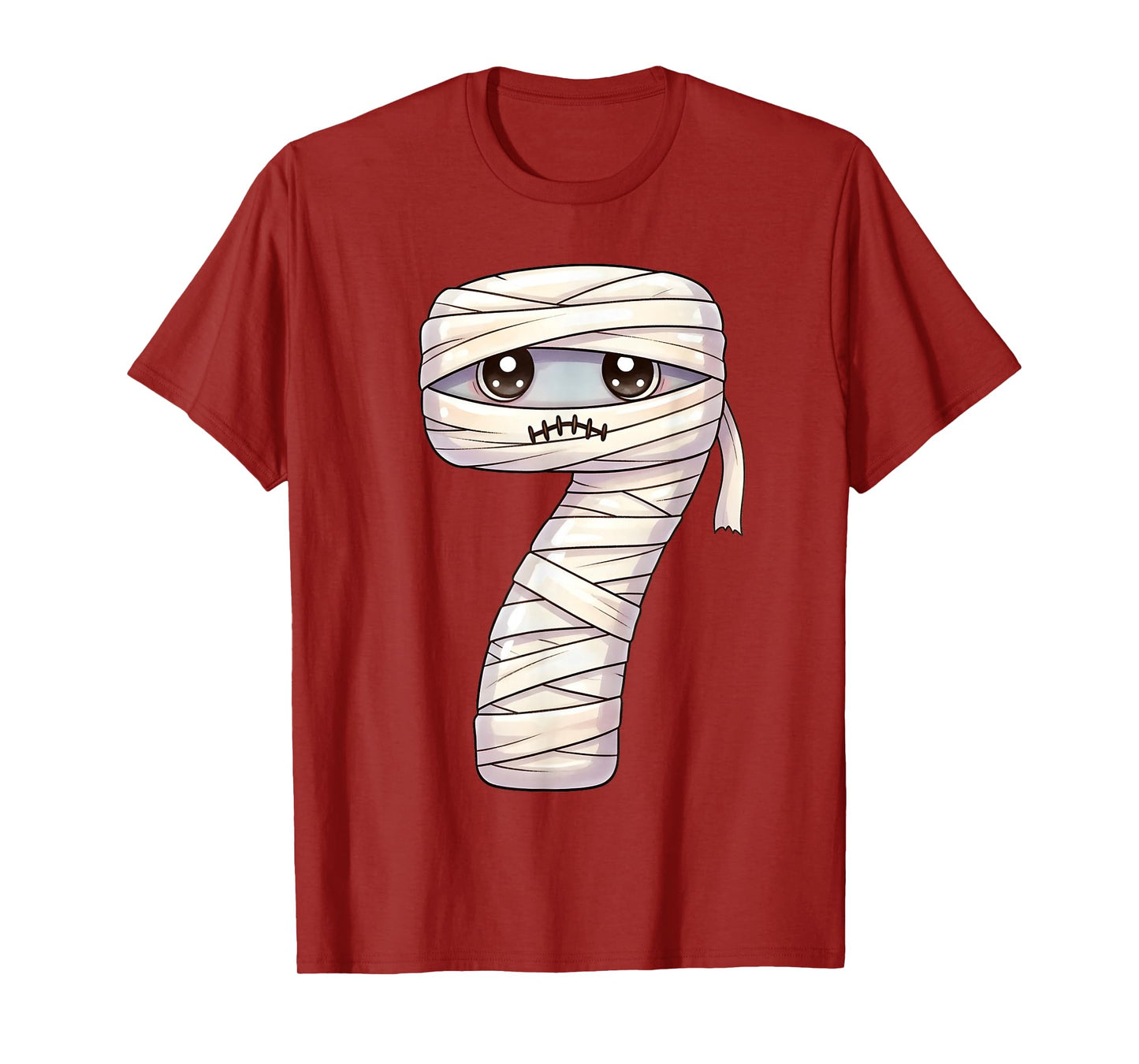 Fun Six Seven 6 7 Meme Design Couples Halloween Mummy T-Shirt