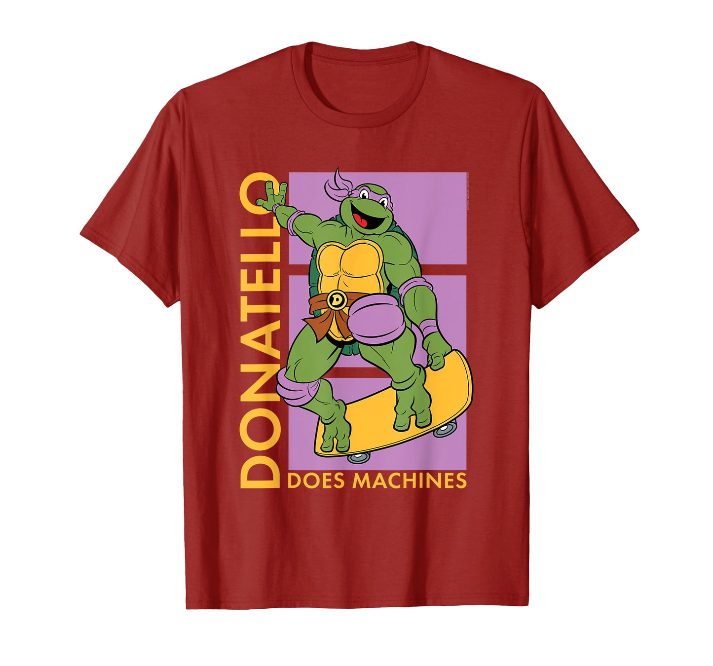 Teenage Mutant Ninja Turtles Donatello Skateboard Cartoon T-Shirt