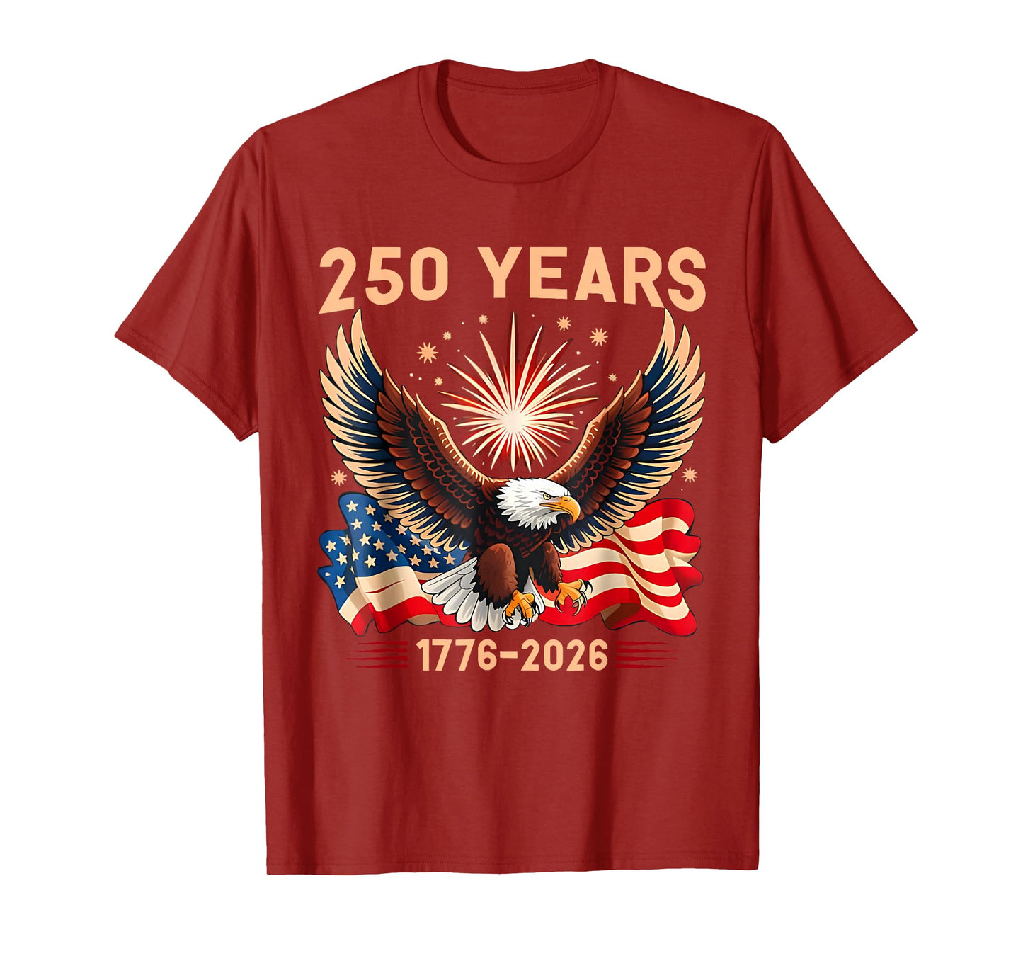 Eagle 250th Anniversary Celebration 250 Years USA Retro T-Shirt