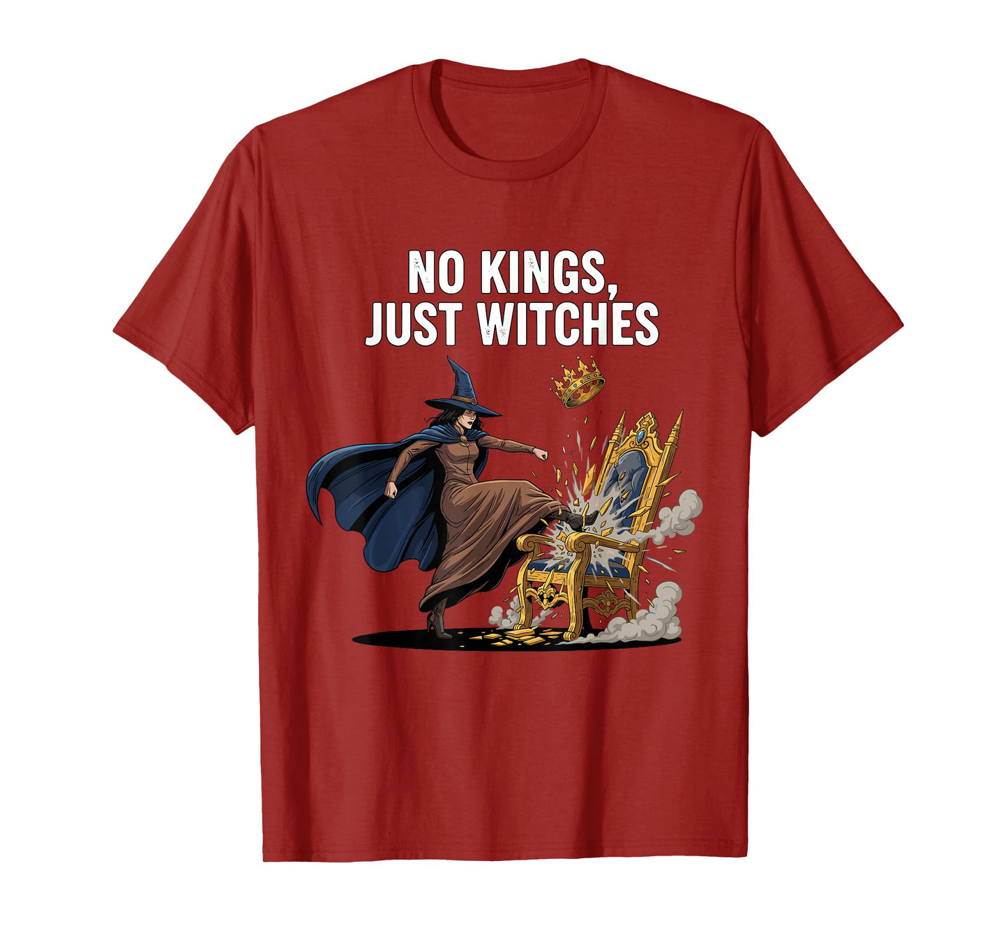 Funny Witchcore Halloween Aesthetic No Kings Just Witches T-Shirt