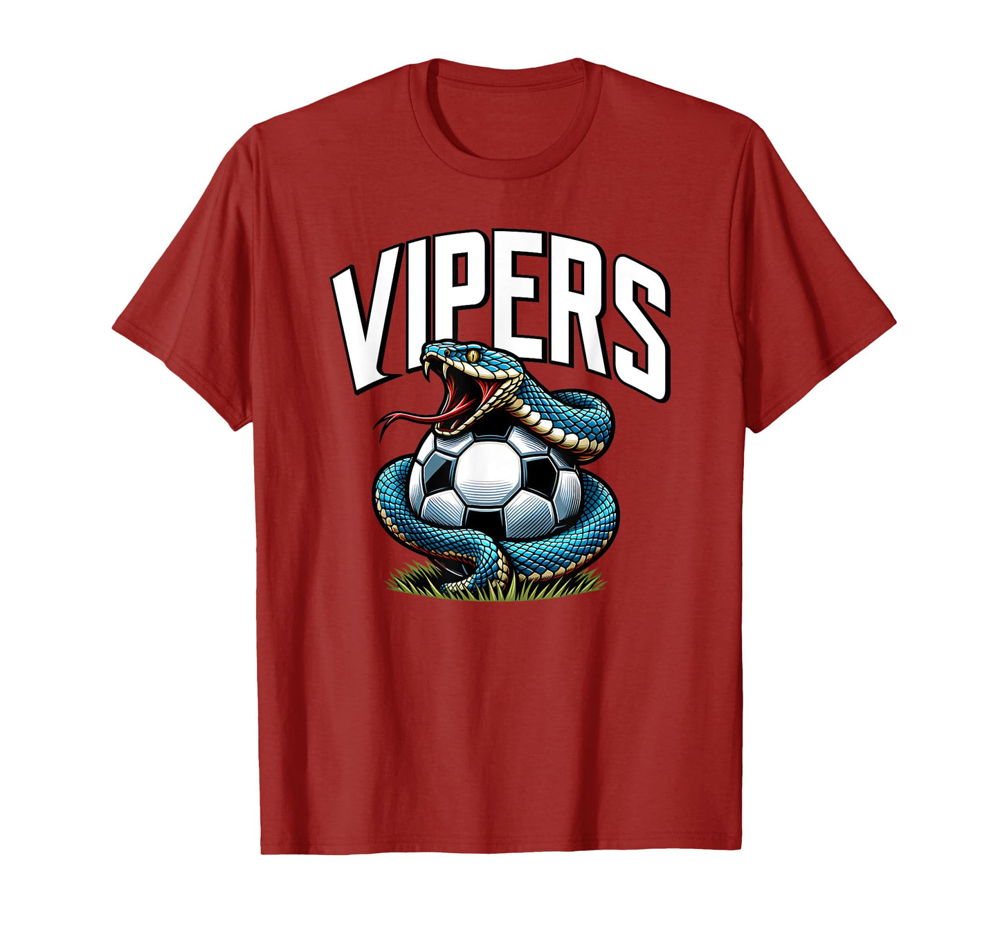 Vipers Soccer Mascot for Youth Teams Players and Fans T-Shirt