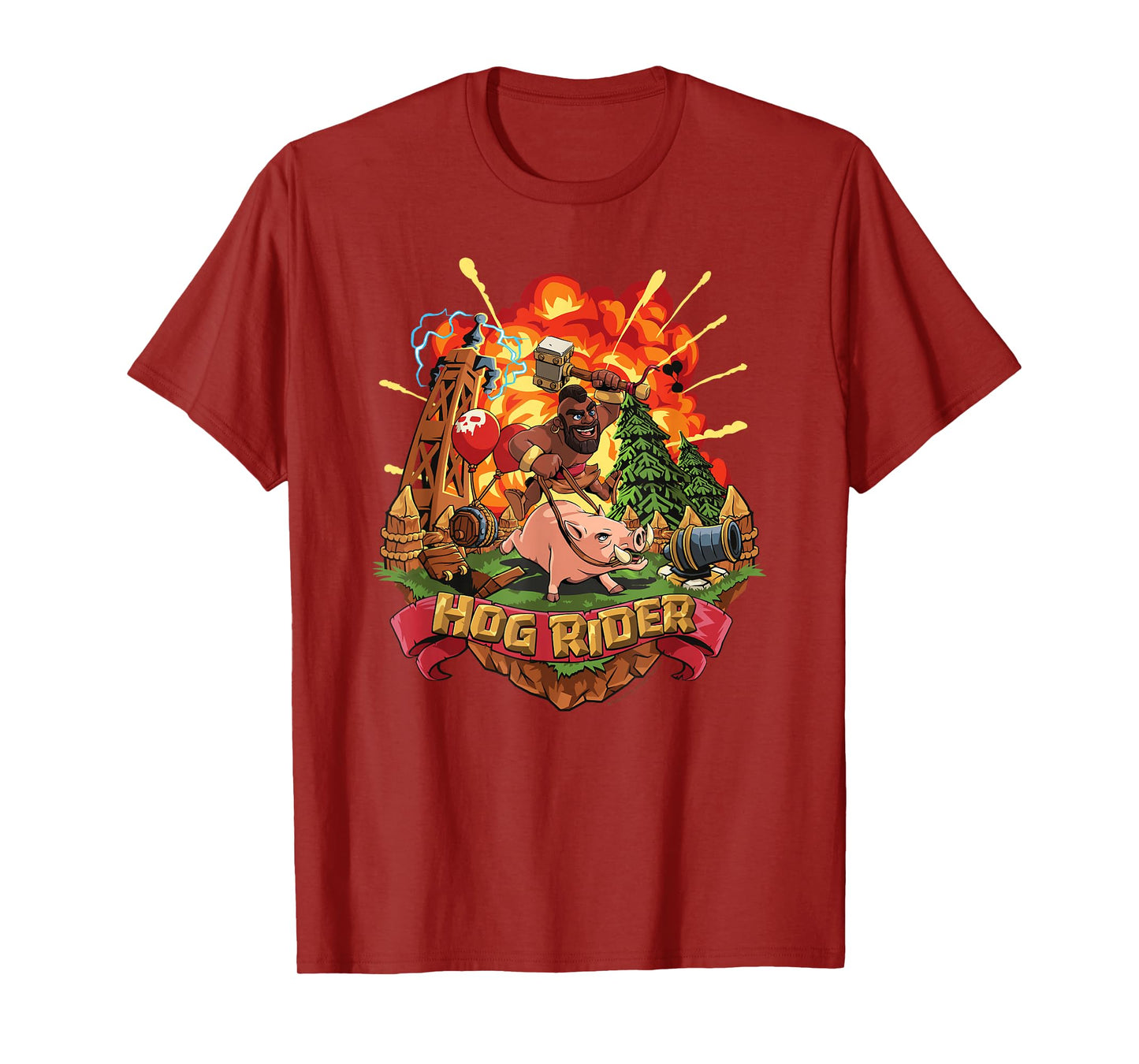 Clash of Clans Hog Rider Epic Explosion Logo T-Shirt