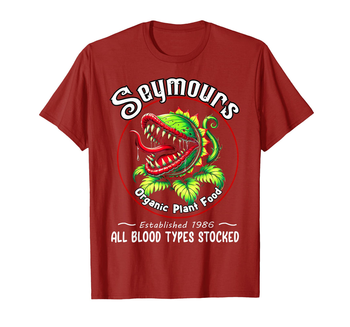 Organic Plant Food Humor Horror Retro Apparel T-Shirt