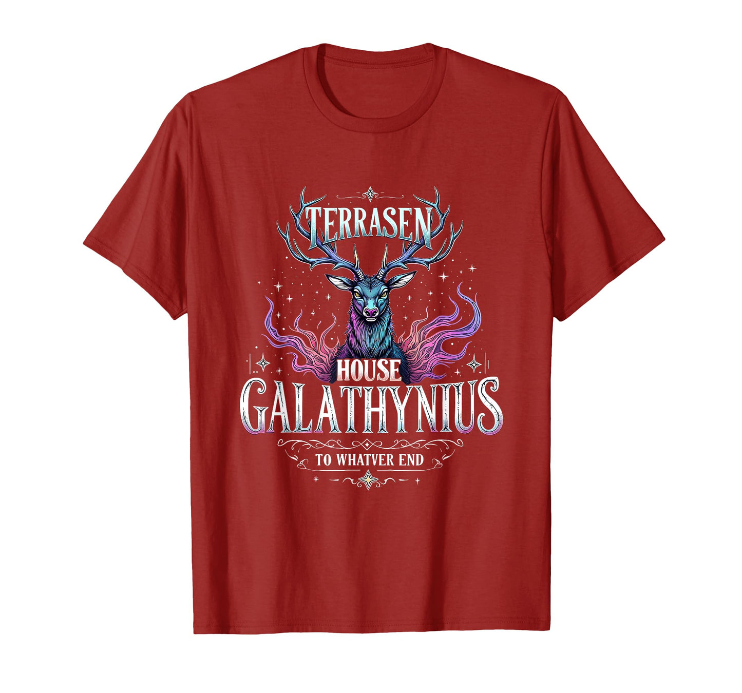 Vintage Terrasen House Galathynius Fantasy Stag Apparel T-Shirt