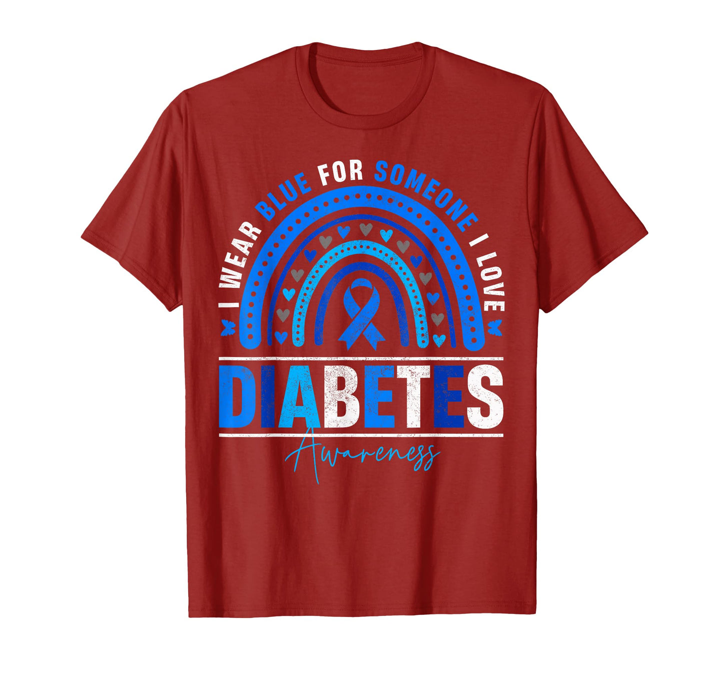 I Wear Blue for Someone I Love Diabetes Awareness Day Women T-Shirt