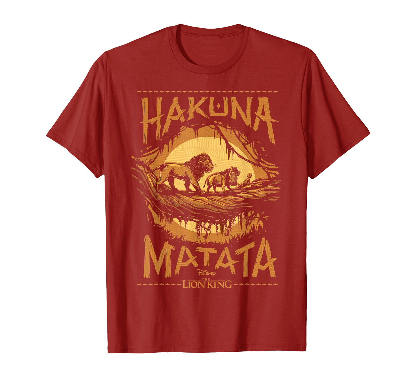 Disney The Lion King Live Action Hakuna Matata Sunset Poster T-Shirt