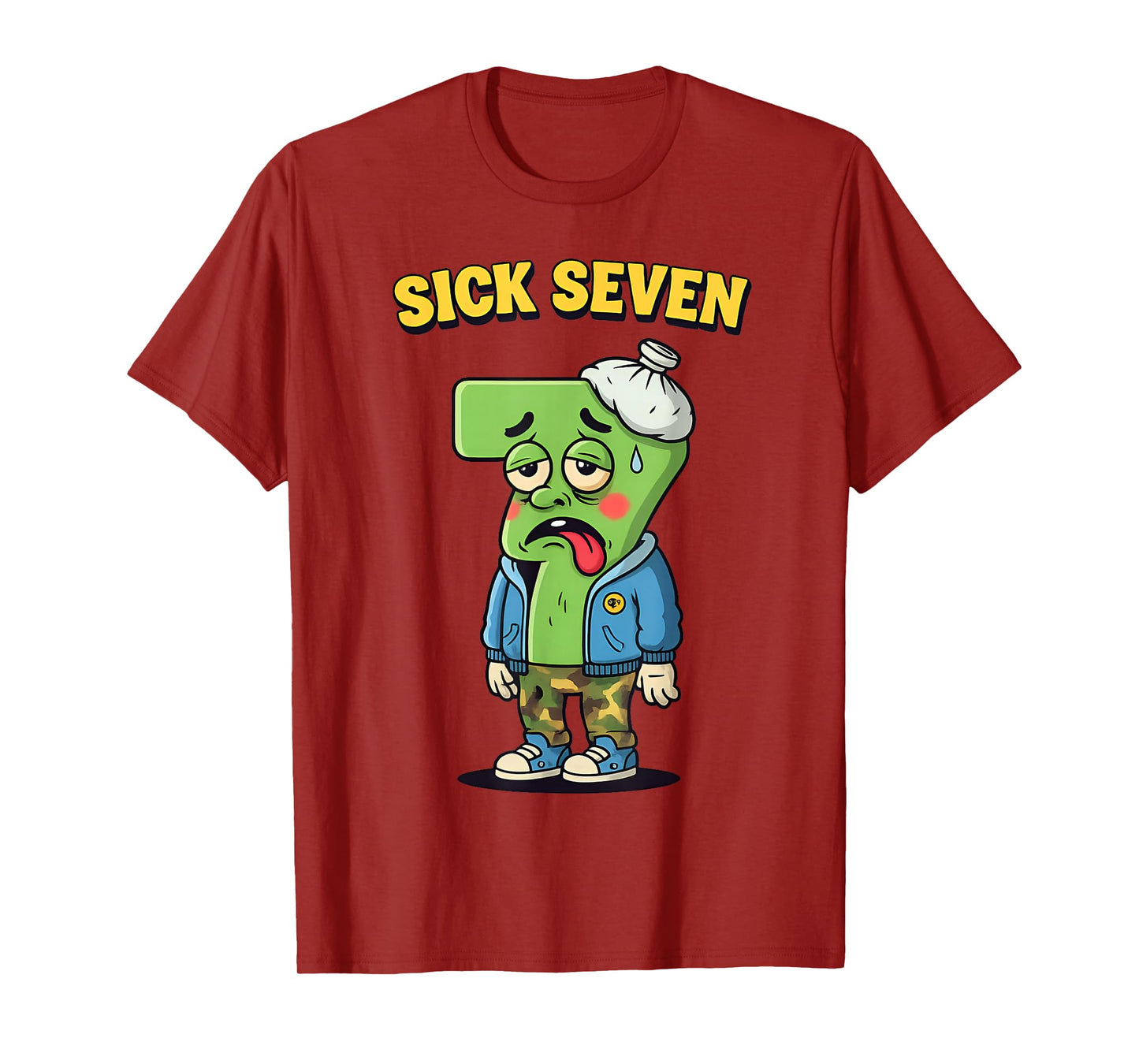 Sick Seven Funny Meme Trending 6 7 Halloween Costume Humor T-Shirt