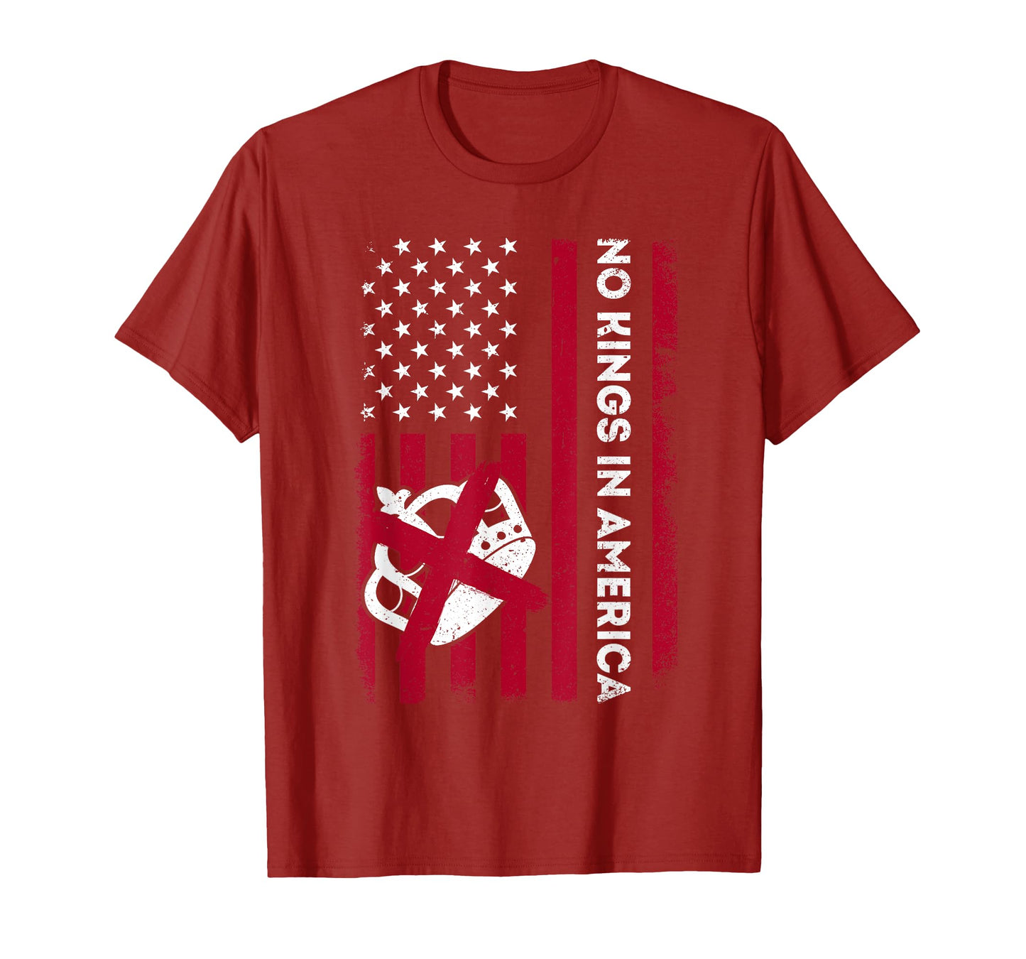 No Kings In America US Flag Vintage T-Shirt
