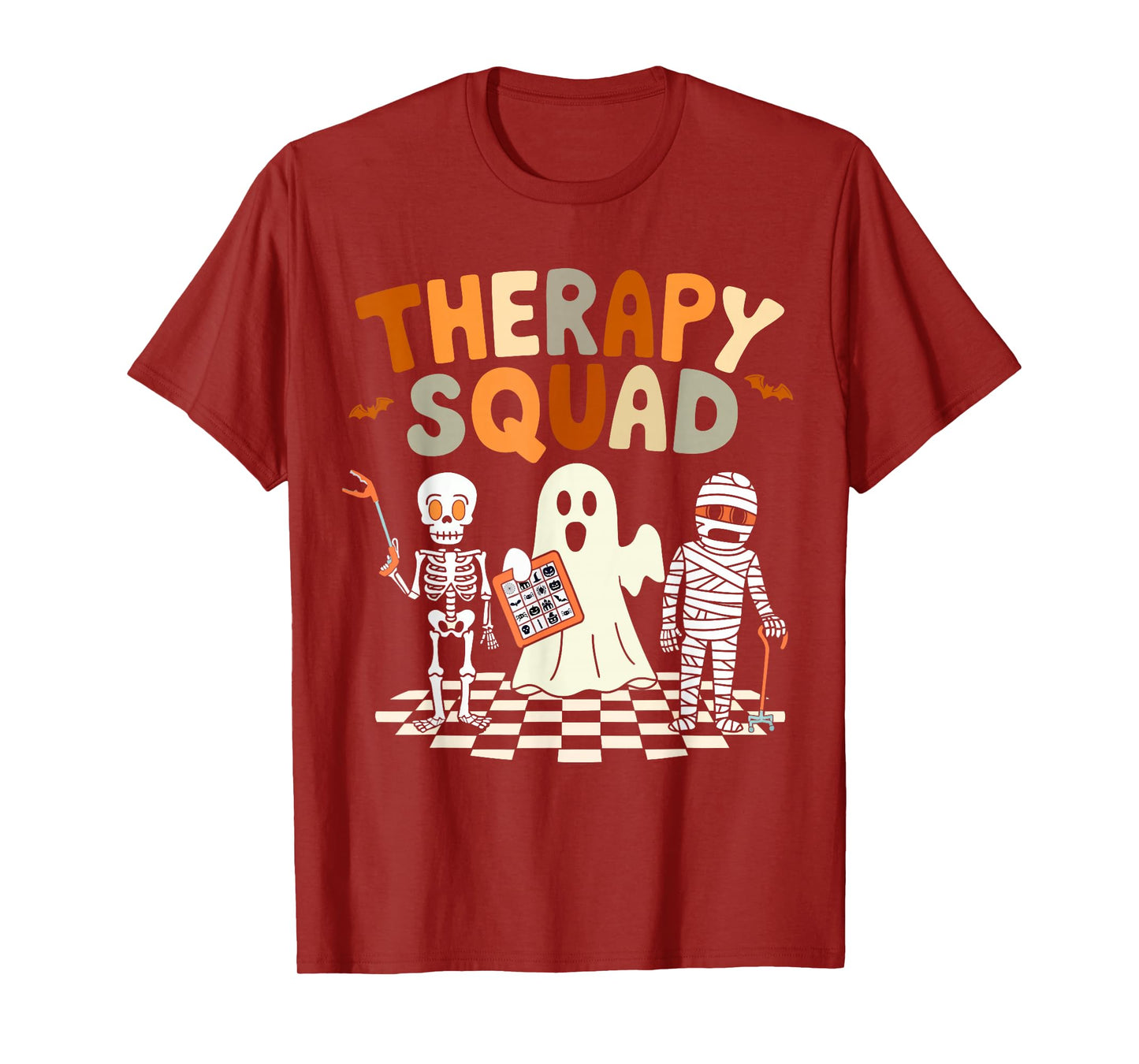Funny Therapy Squad Retro OT PT Team Cute Halloween Physical T-Shirt