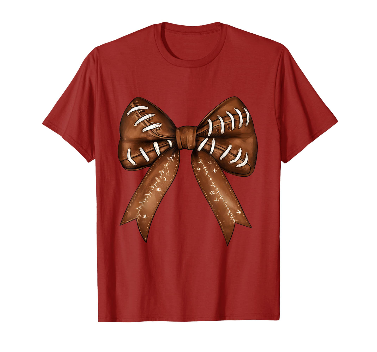 American Football Coquette Bow Cute Football Mom T-Shirt