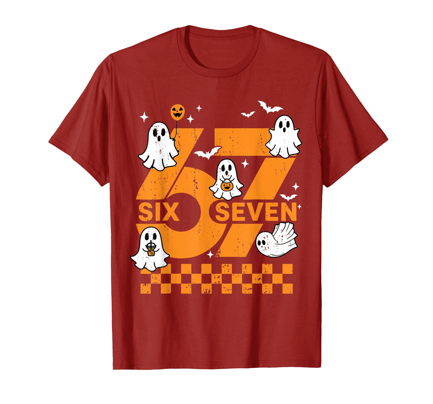 67 Six Seven Meme Fun 6 7 Couple Matching Halloween Costume T-Shirt