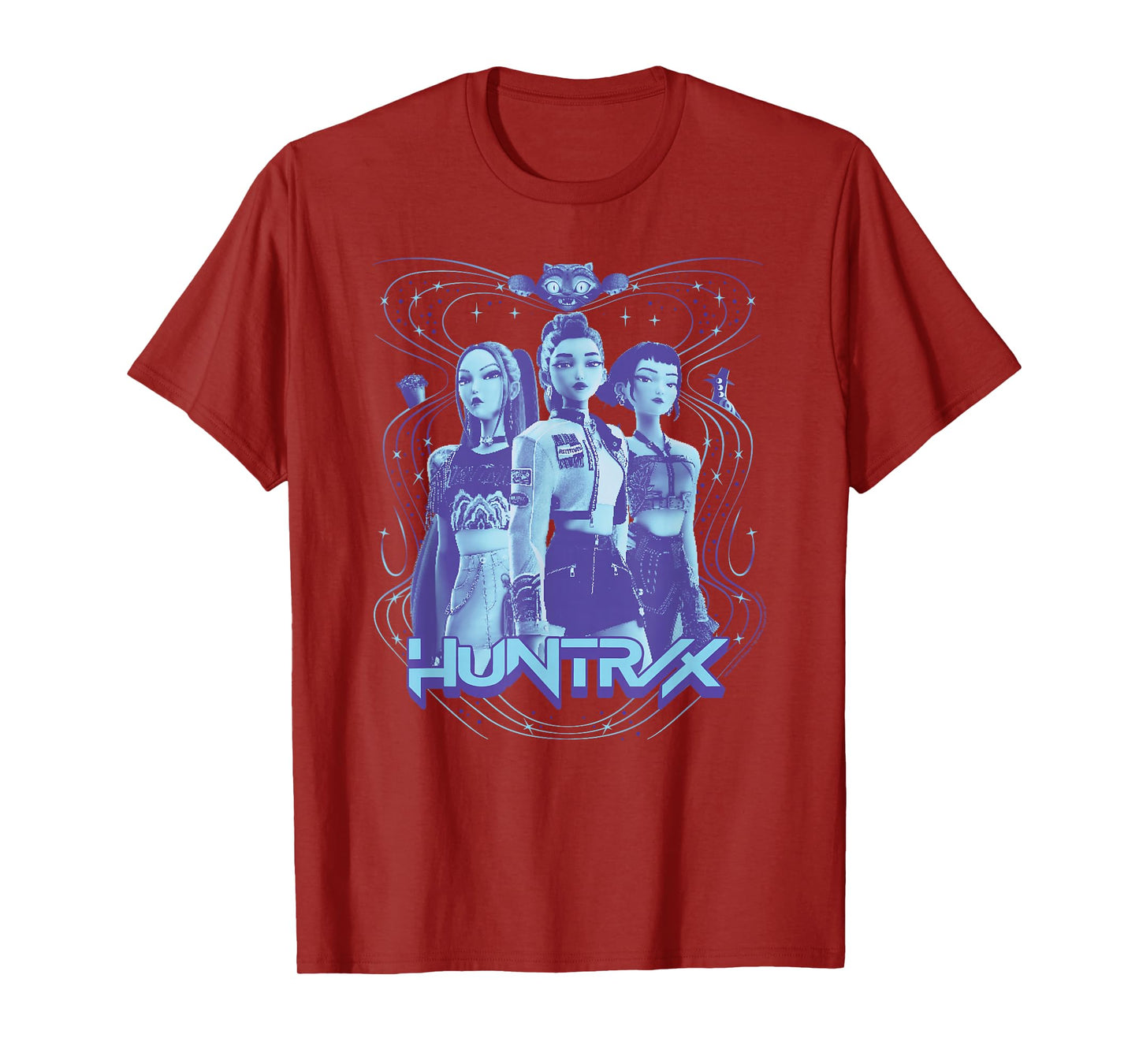 Kpop Demon Hunters Halloween Huntrix Distressed Poster T-Shirt
