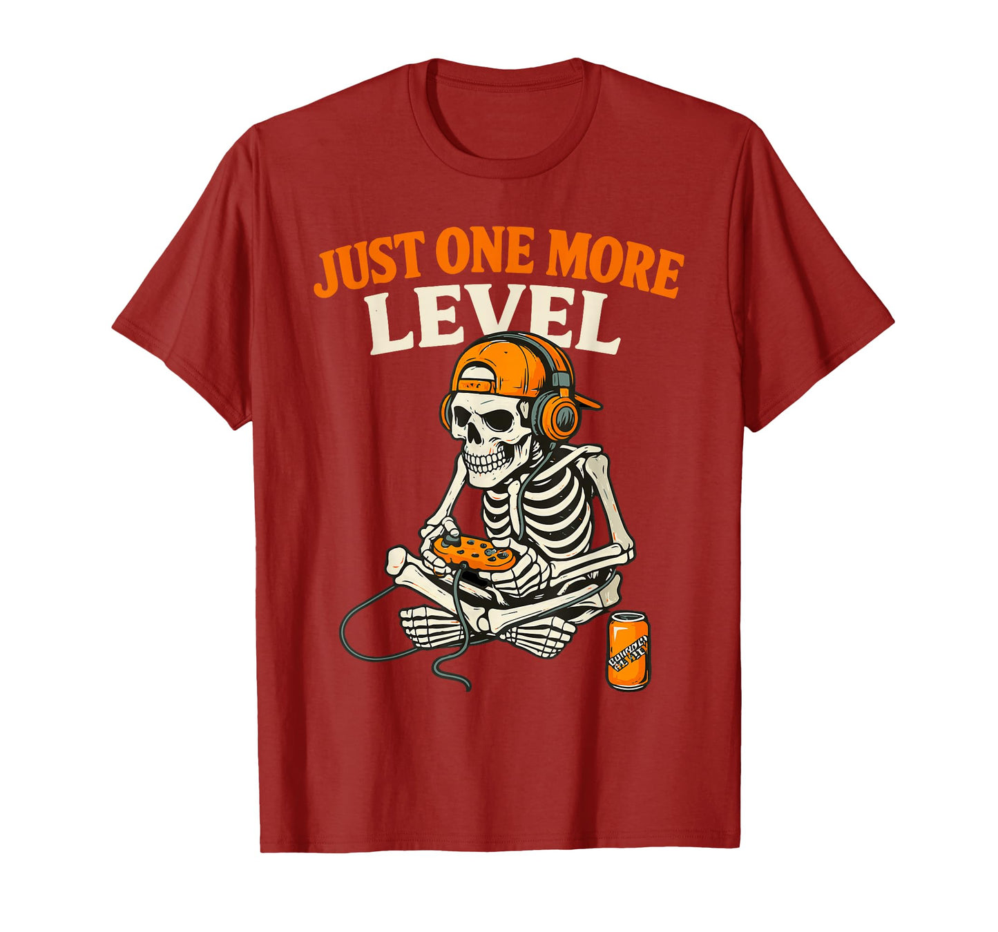 Funny Video Game Halloween Skeleton Gamer Costume Men Boys T-Shirt