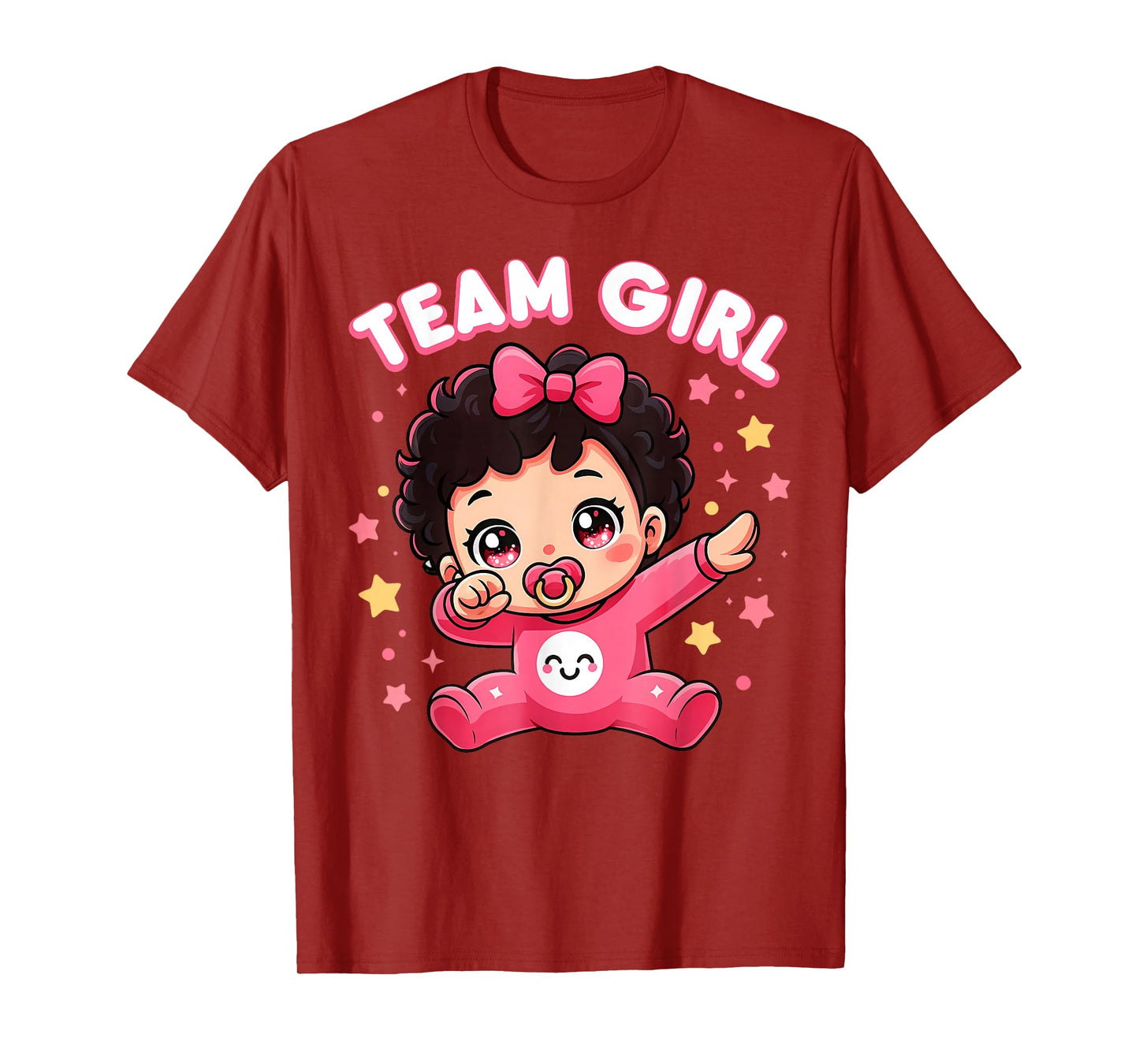 Team Girl Baby Gender Reveal Party Announcement Family T-Shirt