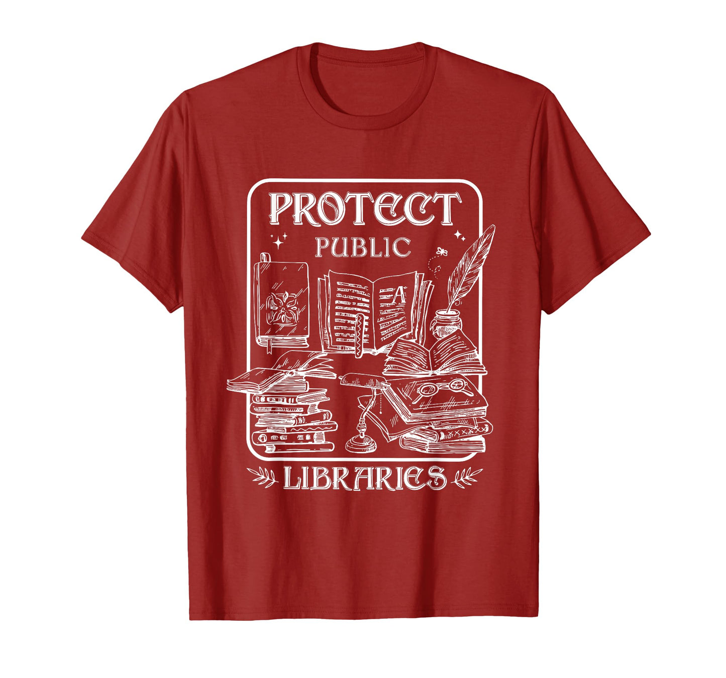 Protect Public Libraries Support Local Librarian Book Lover T-Shirt