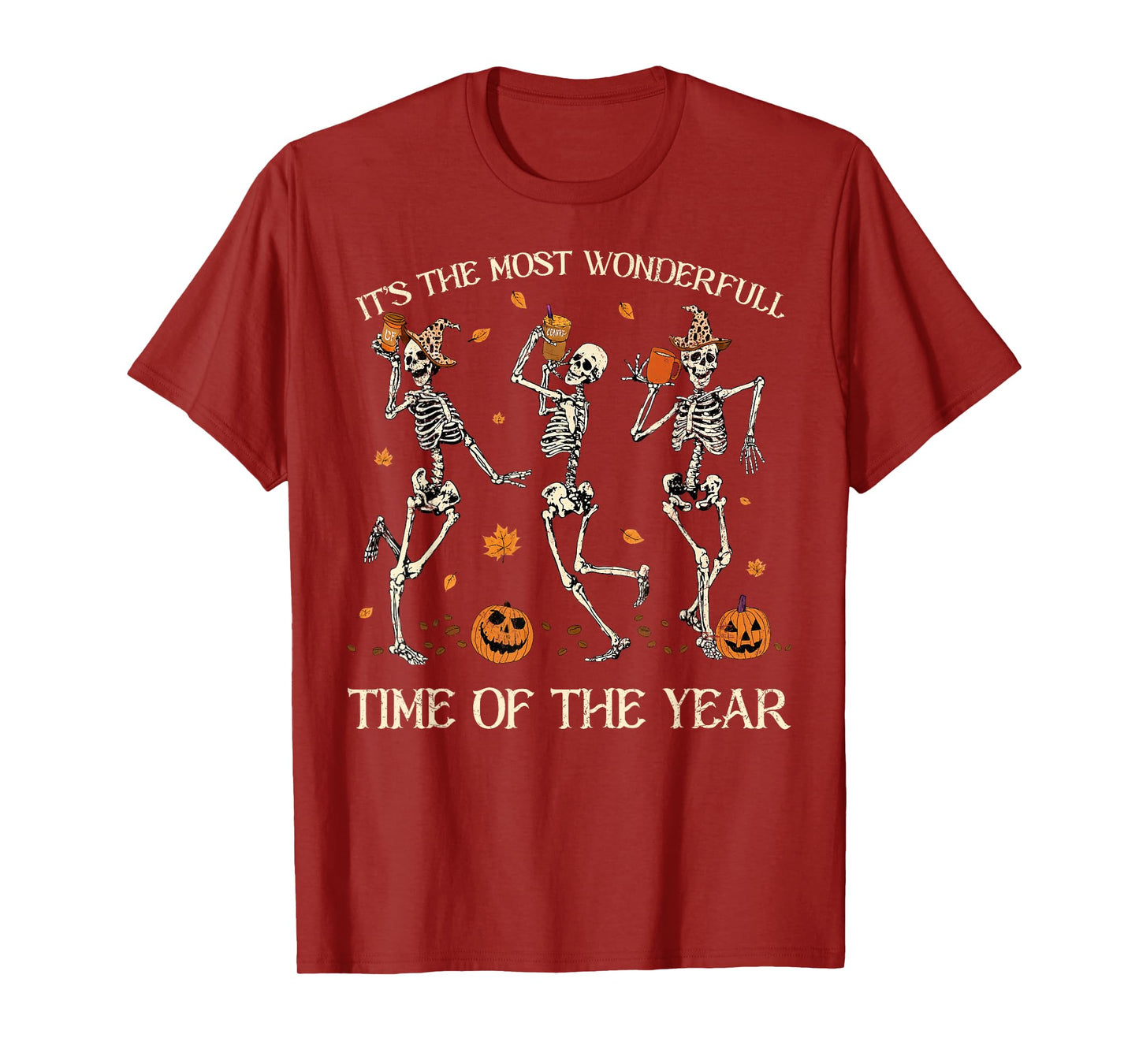 It's The Most Wonderful Time of The Year Skeleton Halloween T-Shirt