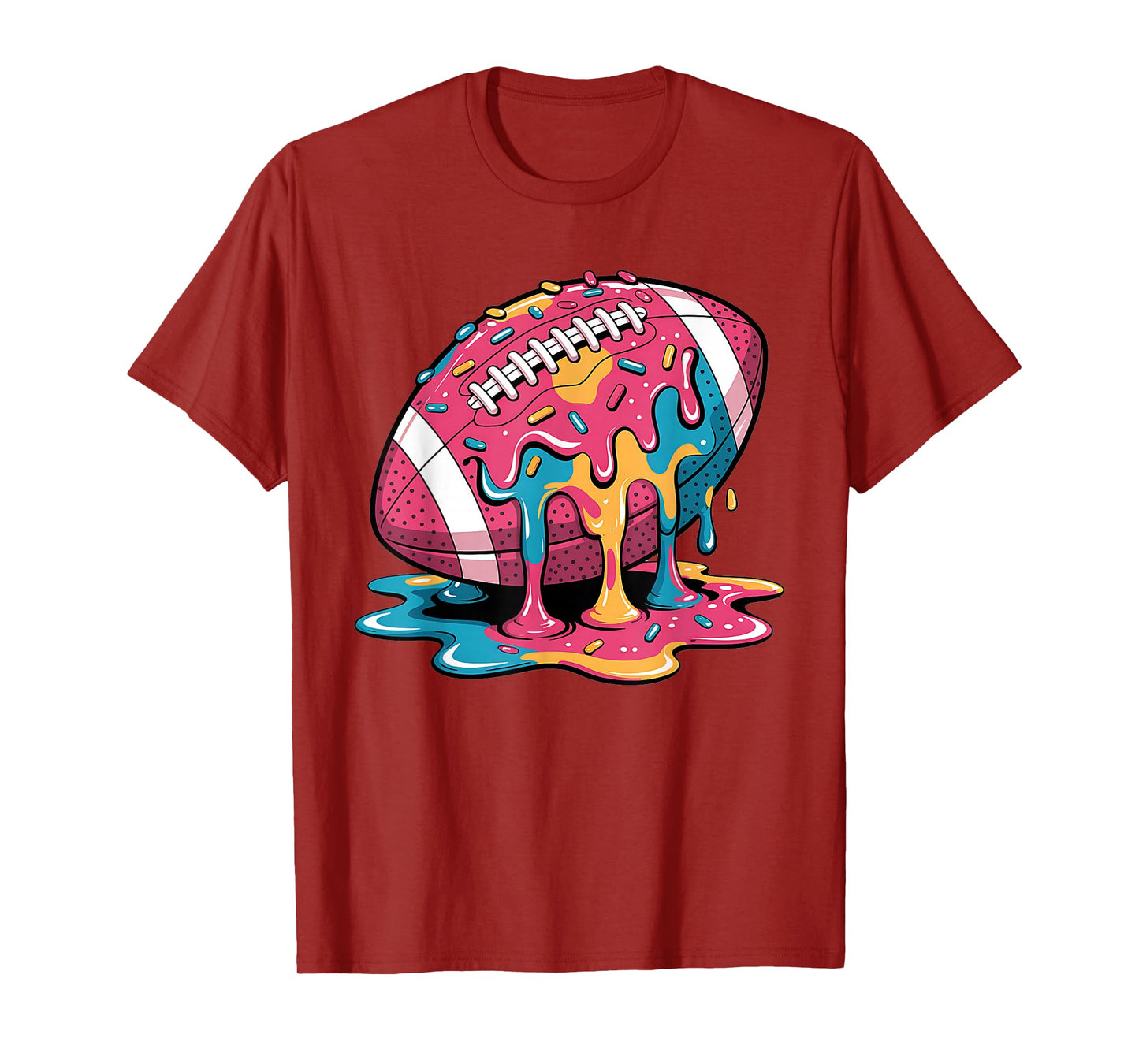 Football Drip For Lineman WR QB RB Ice Cream Drippy Shirt T-Shirt