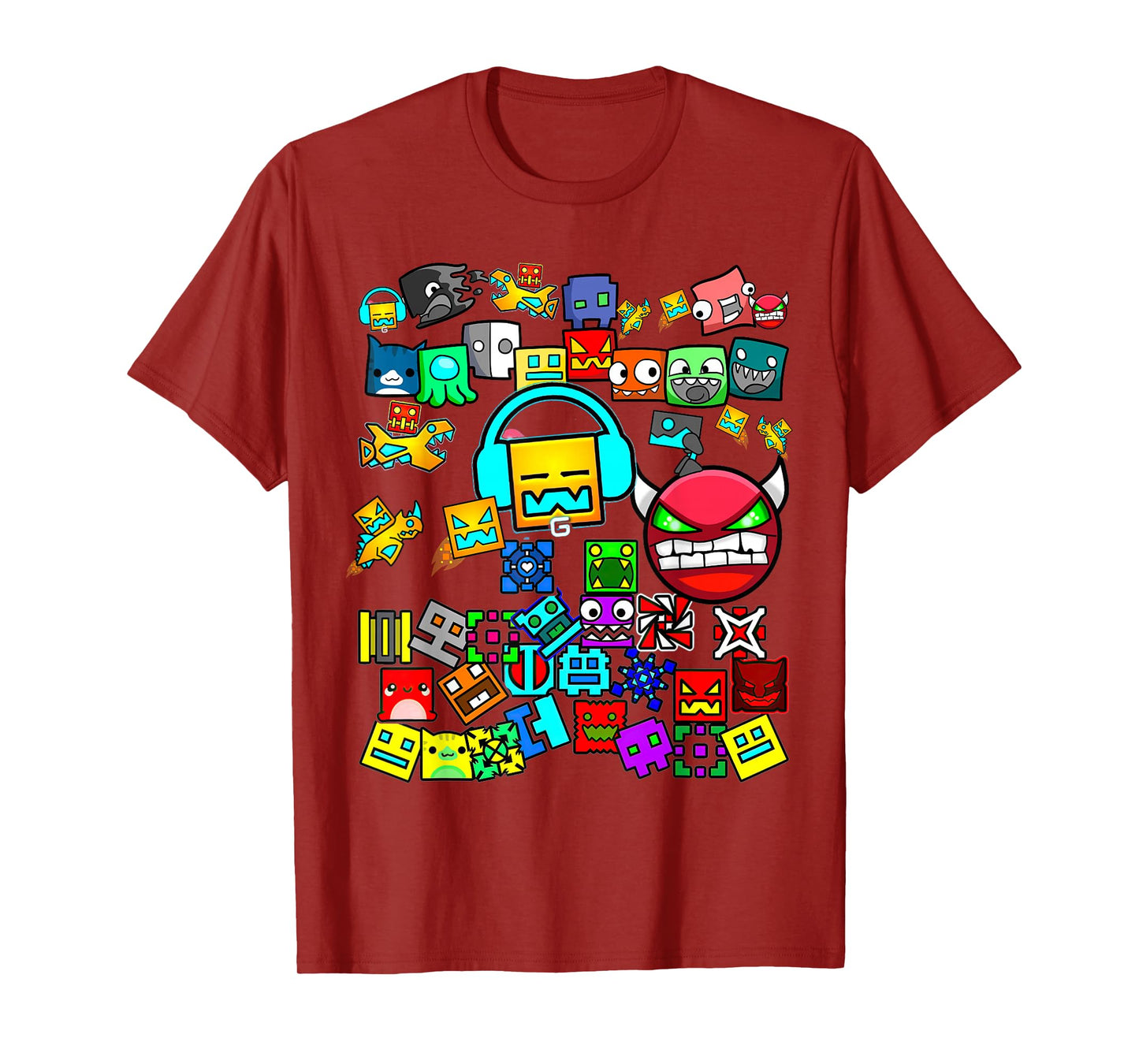 Video Gamer Lover Dash Video Game Geometry T-Shirt