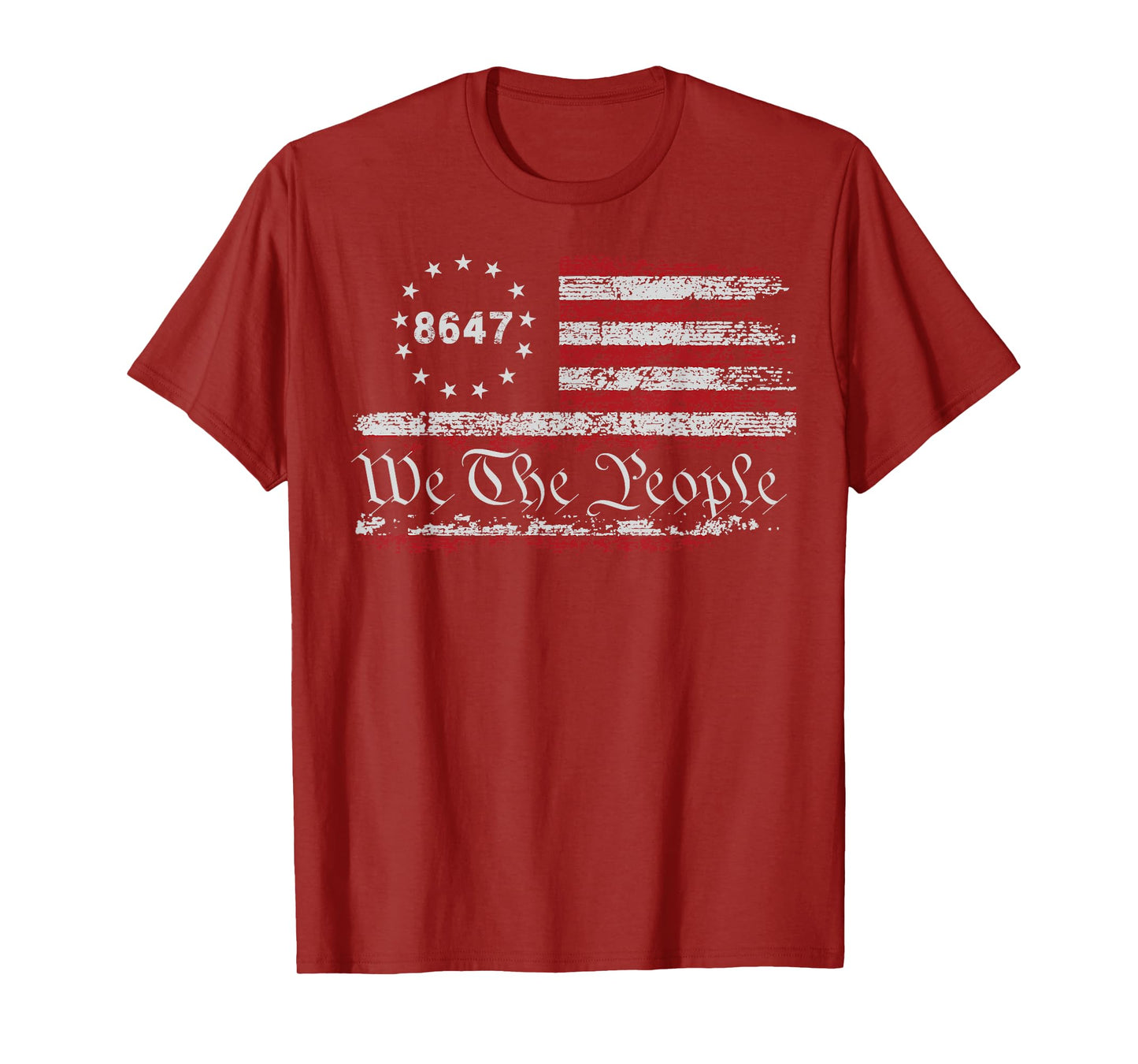 8647 Impeach 47 No Kings in America 86 47 Retro US Flag T-Shirt