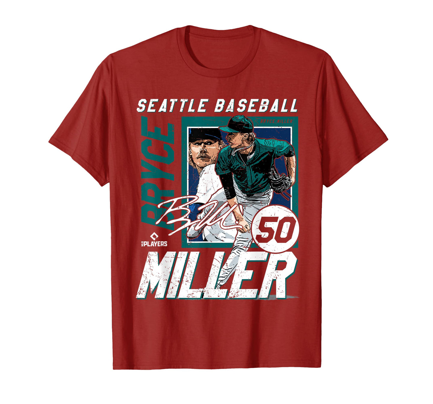 Bryce Miller | Seattle MLB Baseball Player | MLBBMI203M T-Shirt