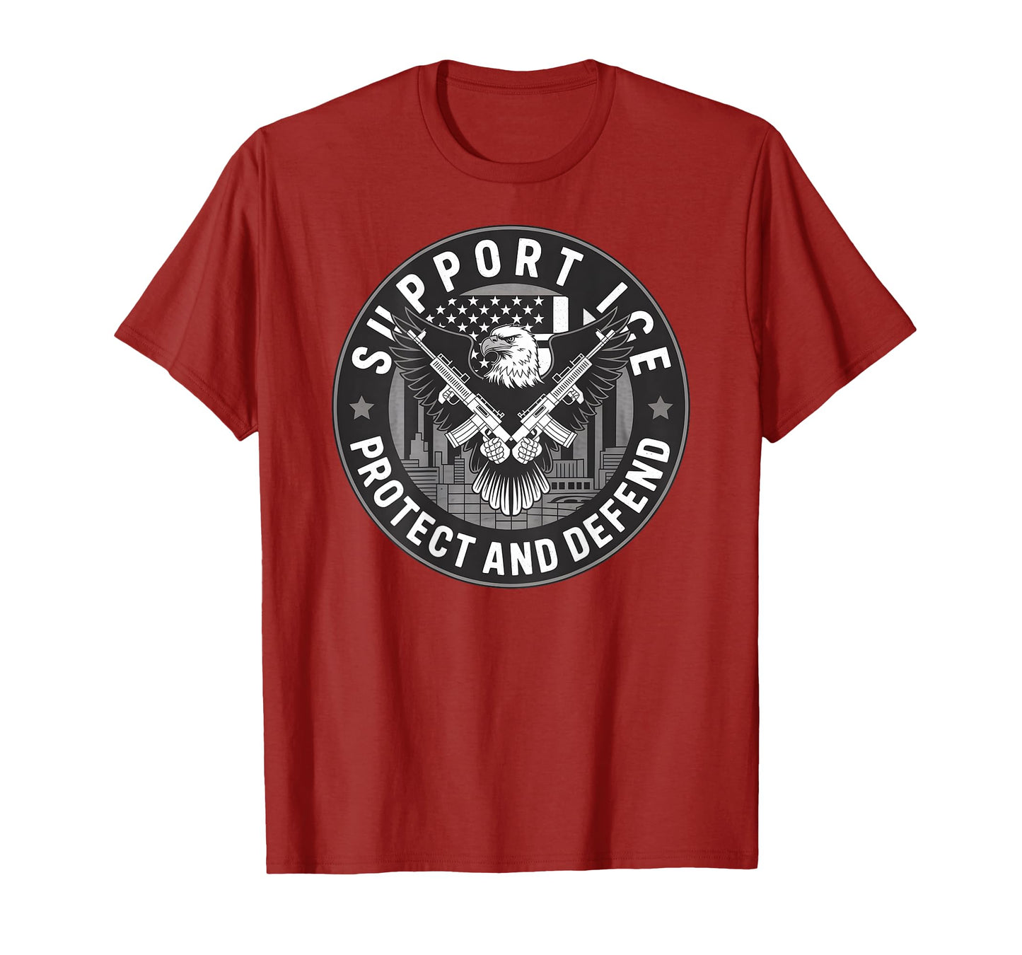Support Our ICE Officers – Protecting America’s Borders T-Shirt