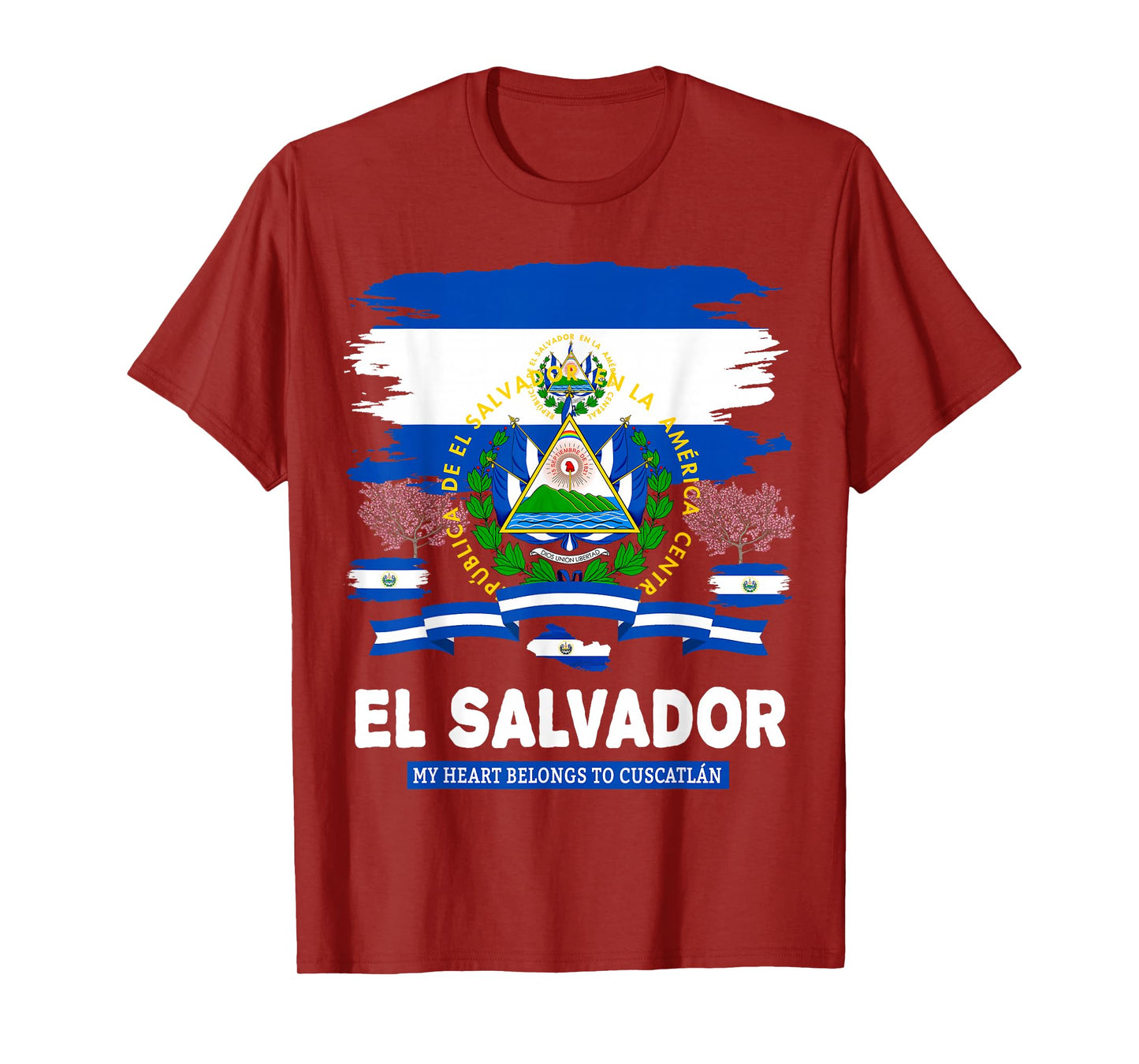 El Salvador Flag Outfit Idea for Women & Hispanic Salvadoran T-Shirt