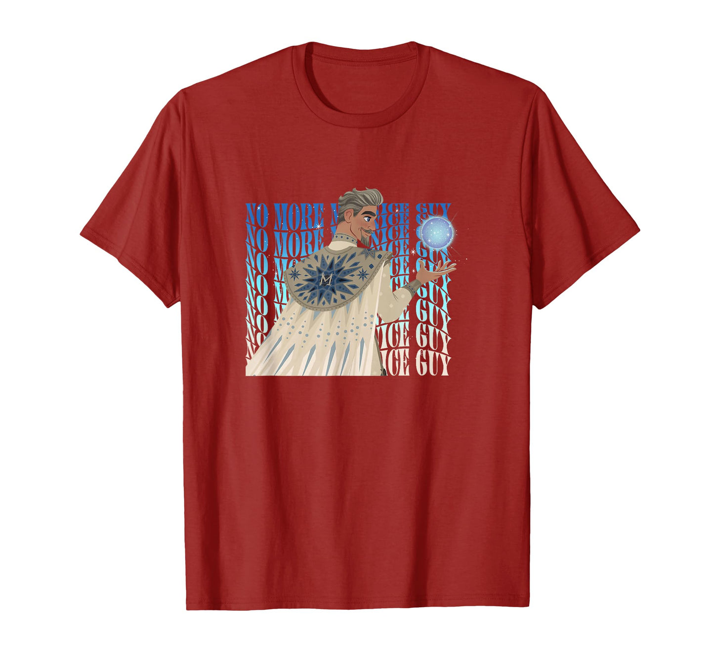 Disney Wish King Magnifico No More Mr. Nice Guy Text Stack T-Shirt