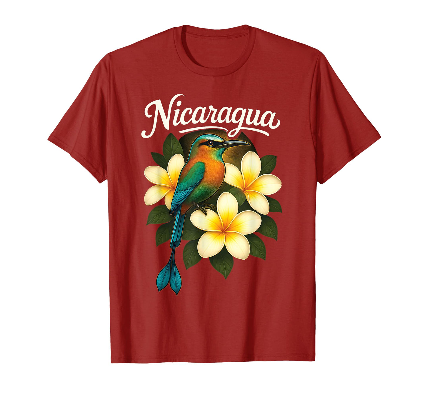 Nicaragua Guardabarranco Sacuanjoche Torogoz 505 Nicoya Flor T-Shirt