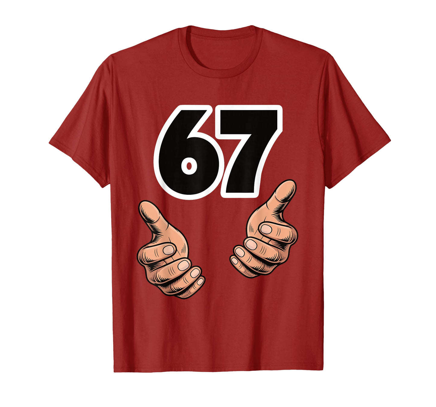 Funny 6 7 Meme Gen Alpha Slang Six Seven T-Shirt