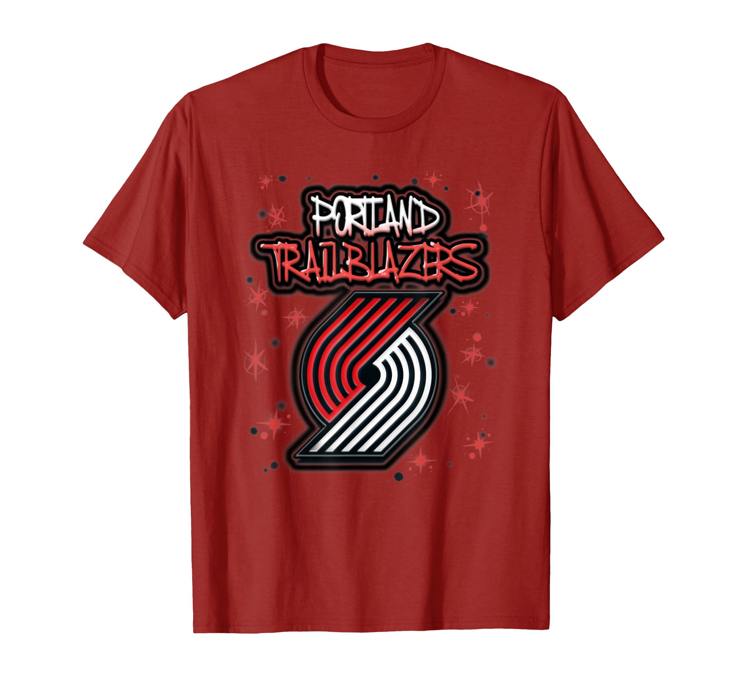 NBA Portland Trail Blazers Airbrush Logo T-Shirt