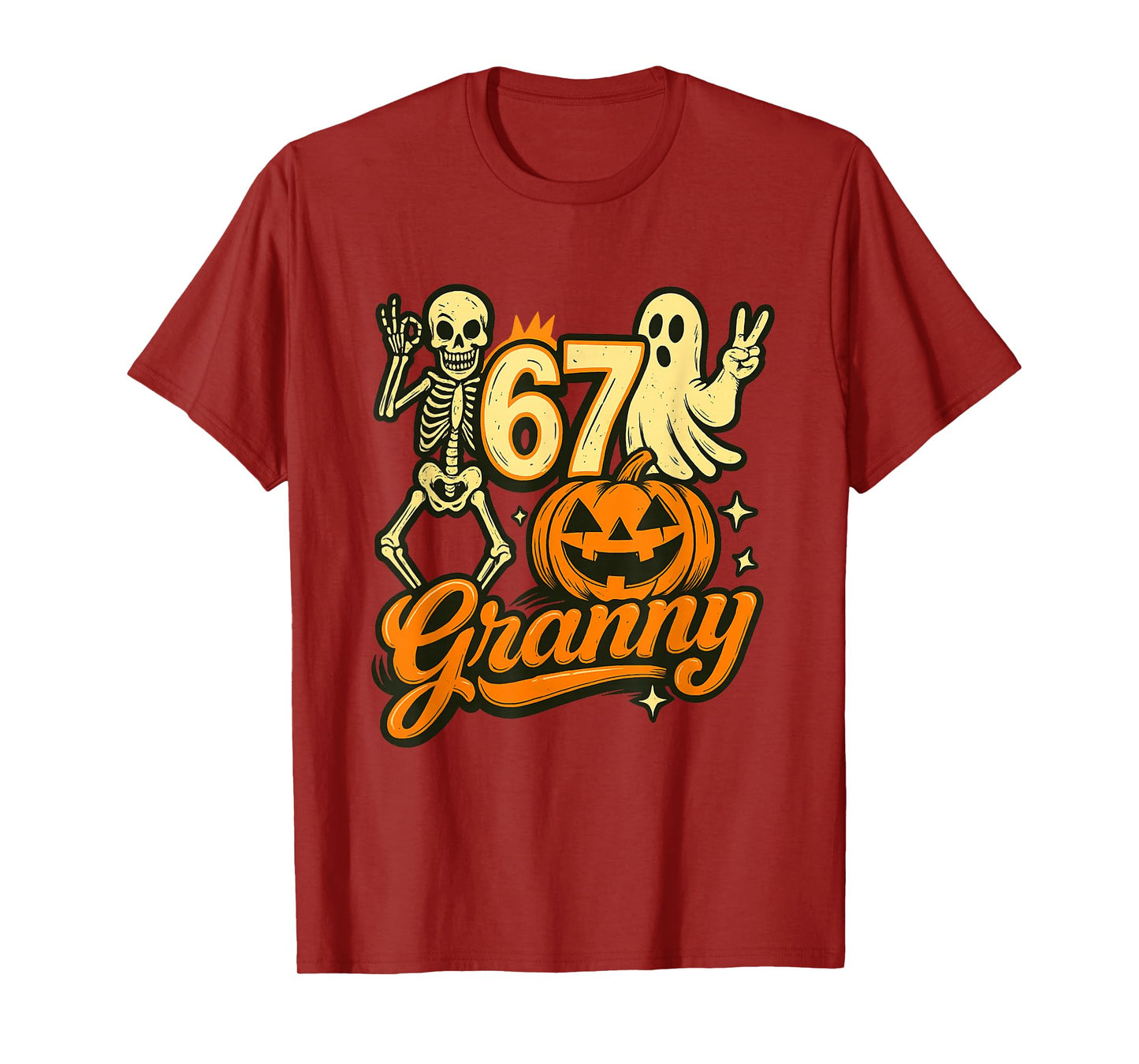 Haunted by 67 Six Seven 6 7 Meme Gen Alpha Halloween Shirt T-Shirt