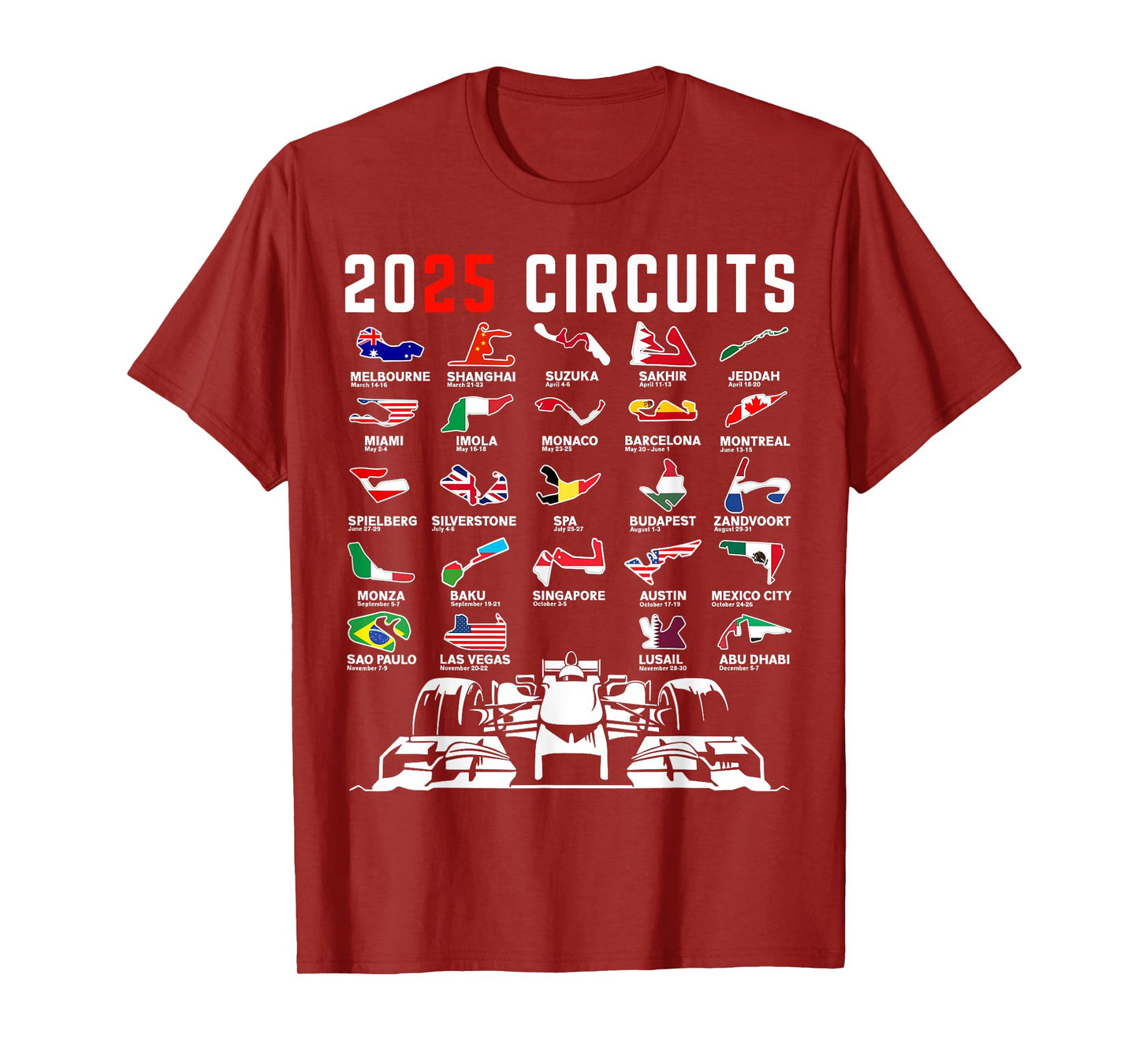 Racing Car Silhouette T-Shirt