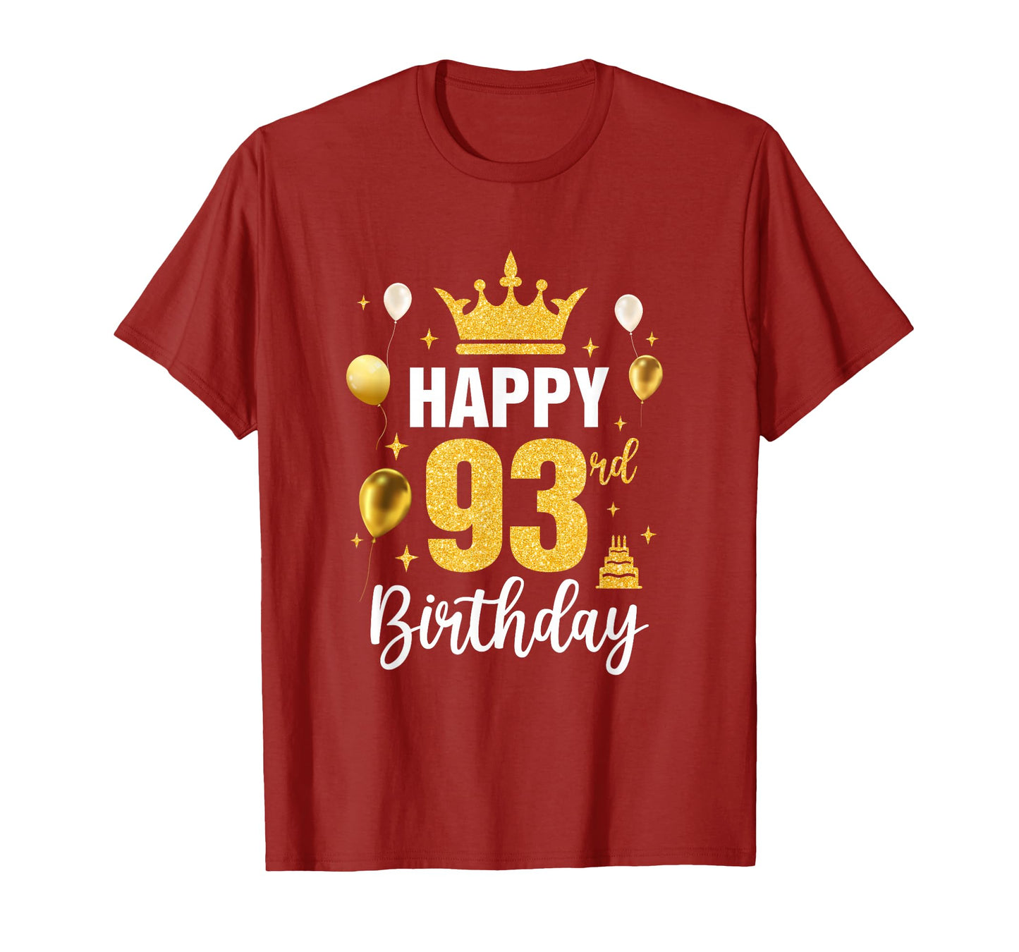 Happy 93Rd Birthday Idea For 93 Years Old Man And Woman T-Shirt