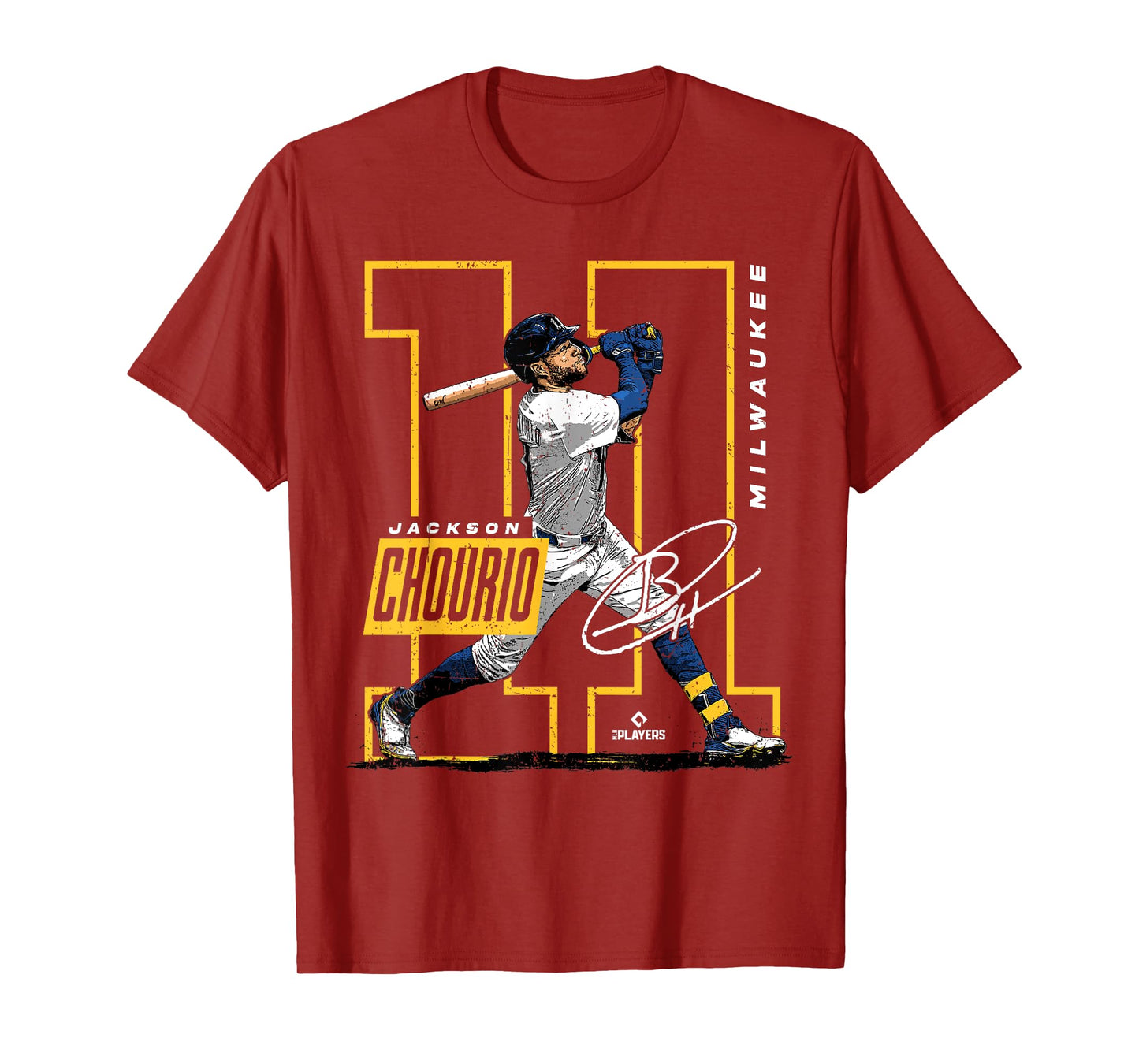 Jackson Chourio | Milwaukee MLB Baseball Player | MLBJCH202M T-Shirt