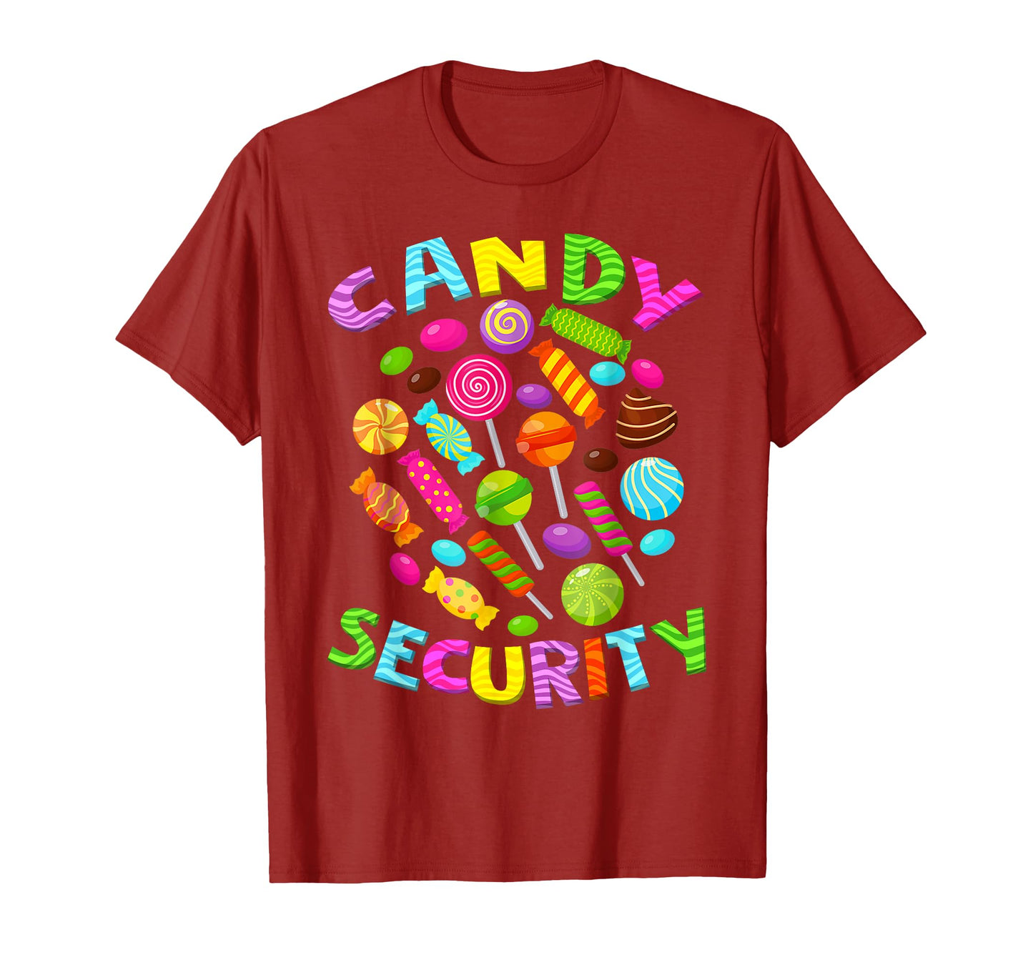 Candy land costumes adult candy land crew candy security T-Shirt