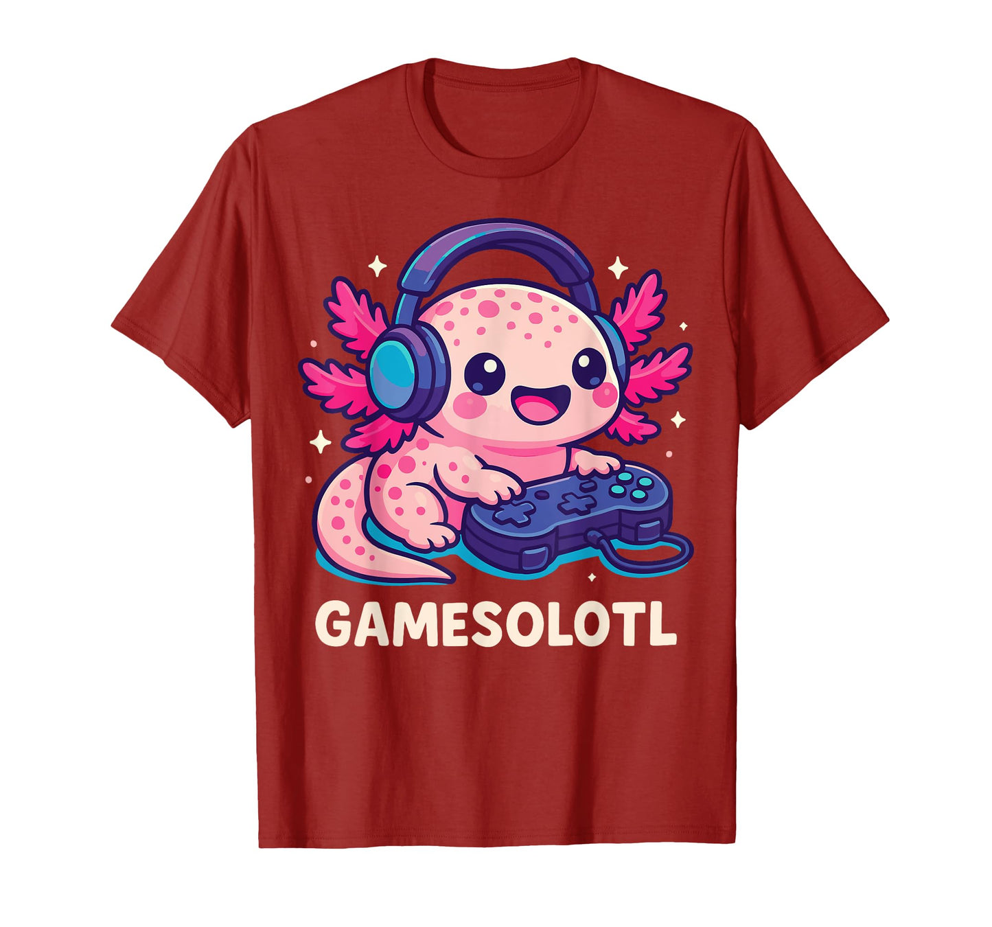 Gamesolotl Axolotl Gamer Gaming Anime T-Shirt