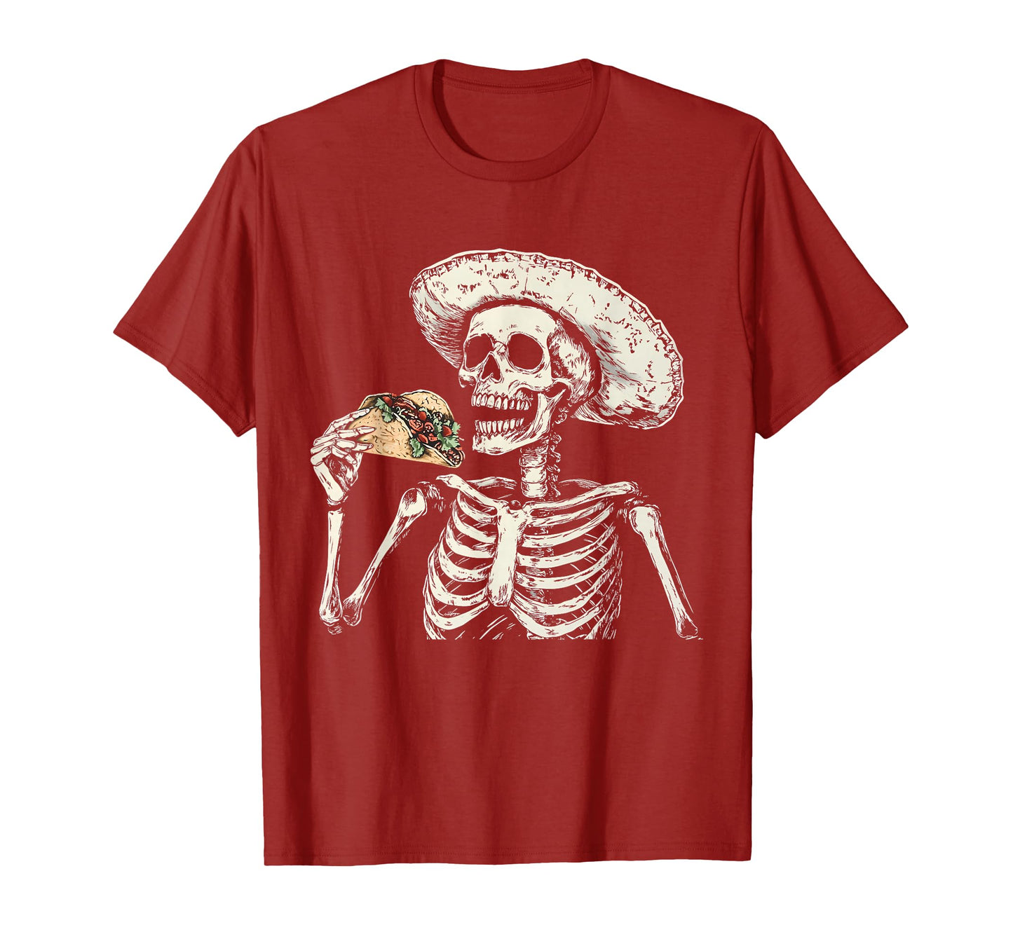 Mexican Skeleton Taco Lover T-Shirt