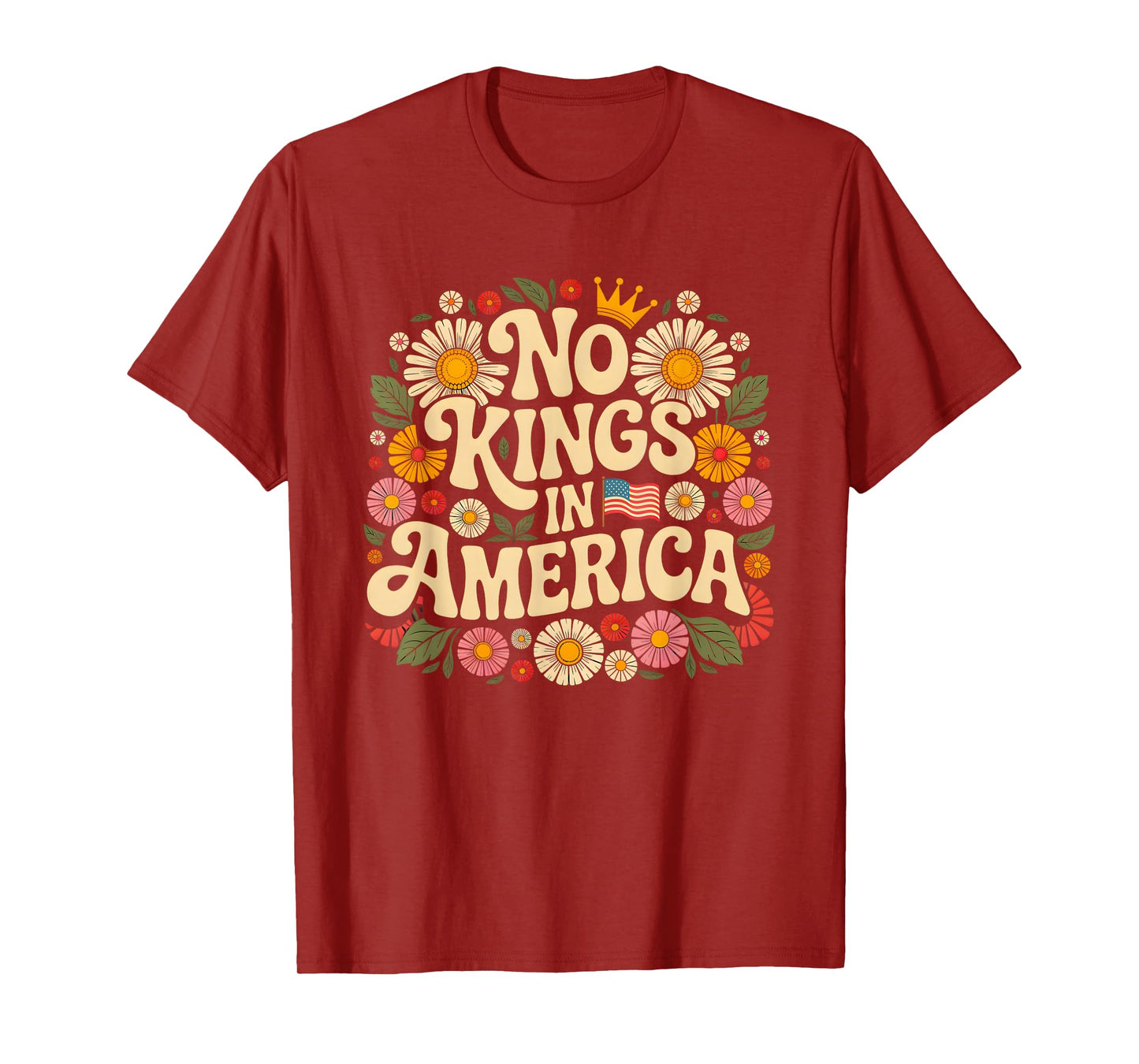 No Kings in America Shirt USA Flag No Kings T-Shirt