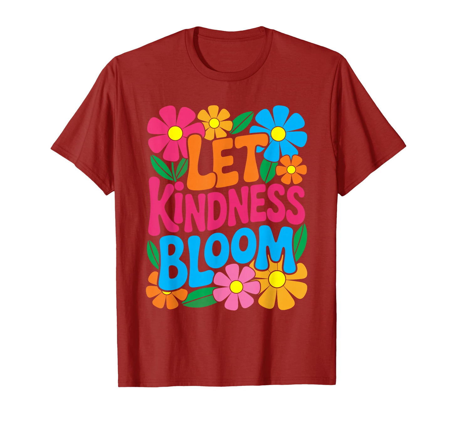 Let Kindness Bloom Flower Floral Retro Vintage Wildflower T-Shirt