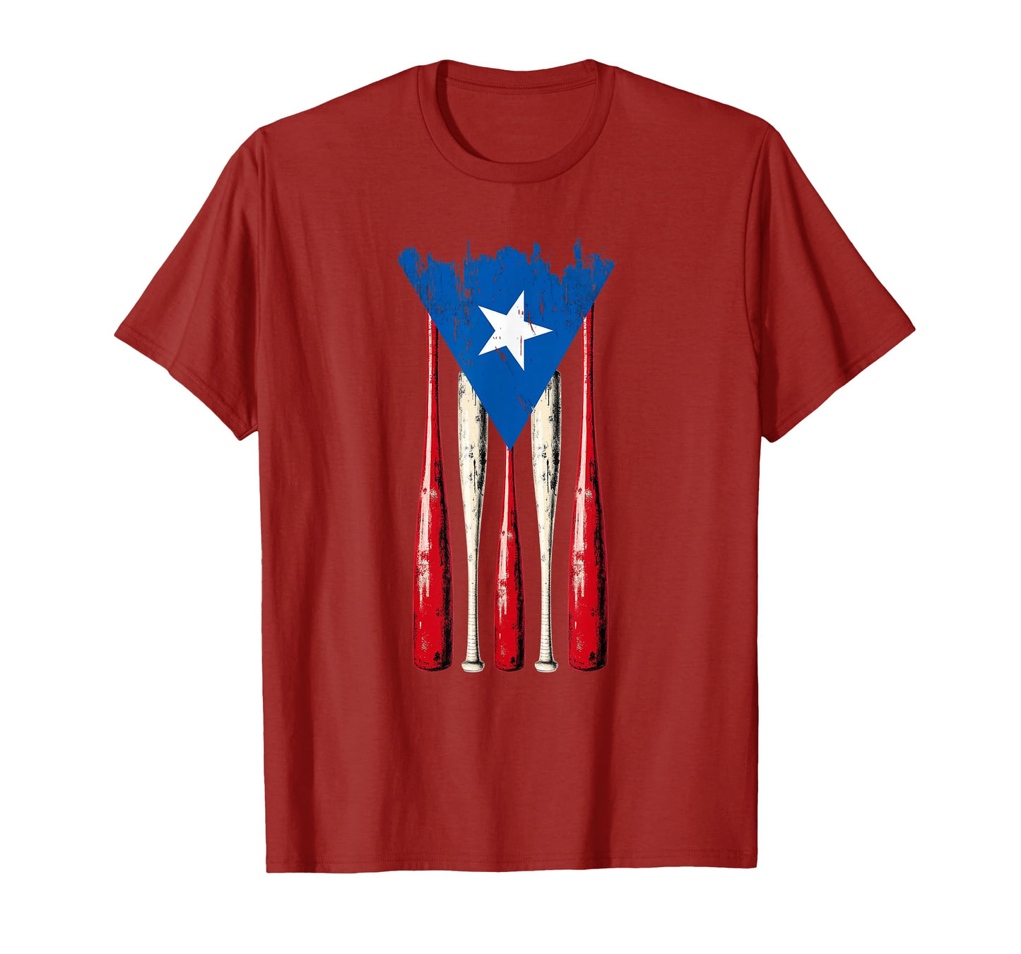 Puerto Rican Baseball Bats Puerto Rico Flag Pride Béisbol T-Shirt