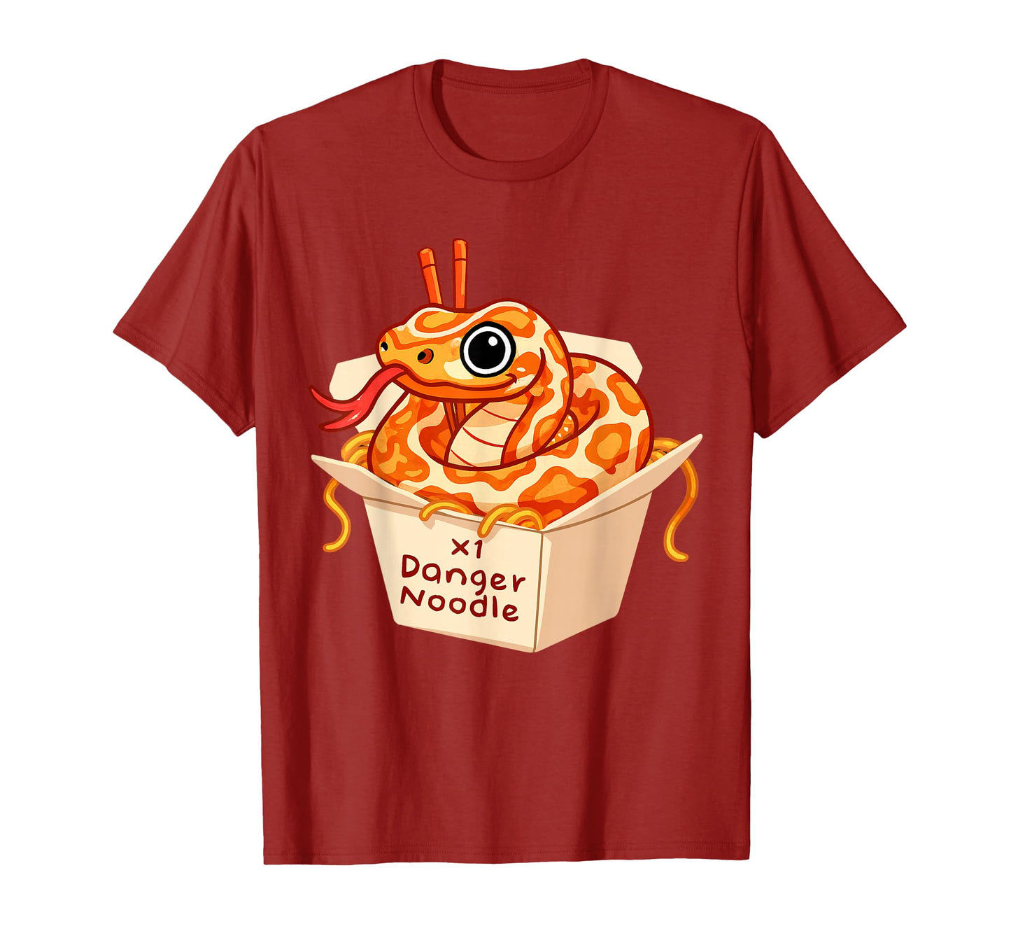 Danger Noodles Snake Ball Python Reptile Snakes Meme Snek T-Shirt