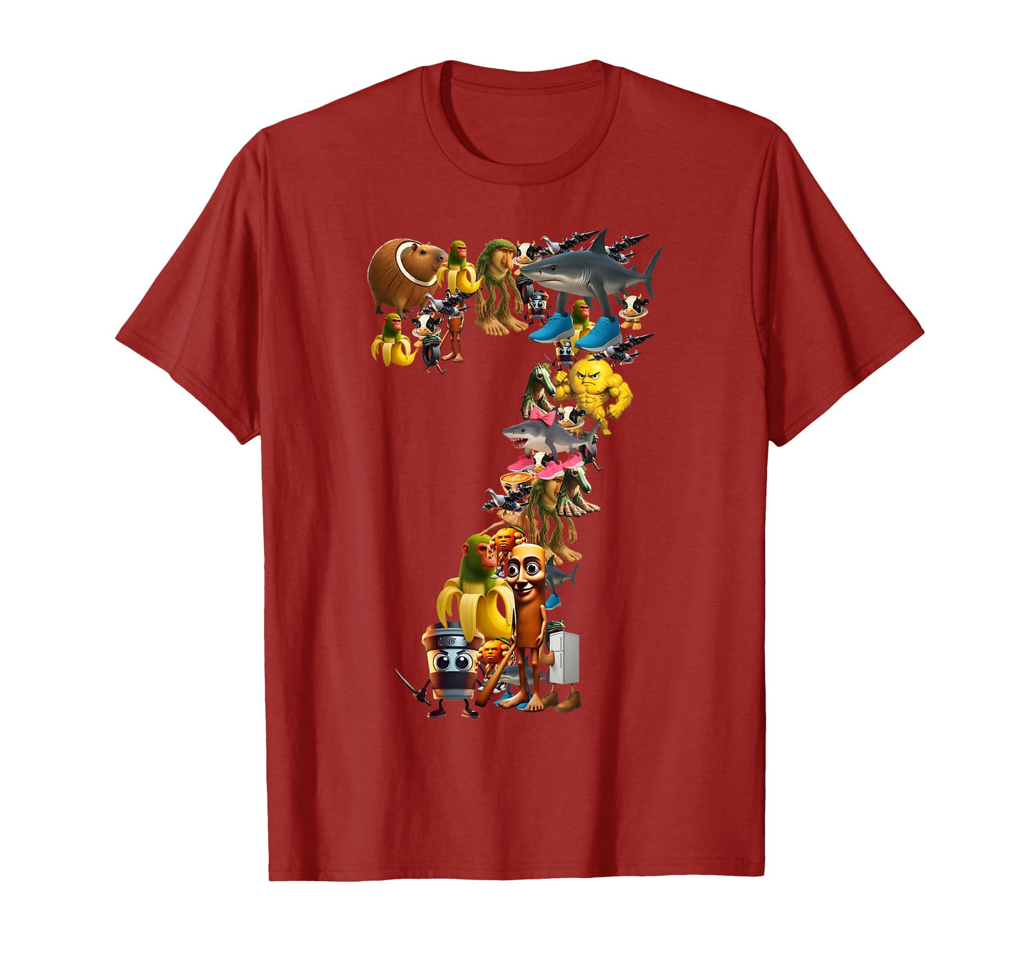 67 Six Seven Italian Brainrot Christmas Matching Costume T-Shirt